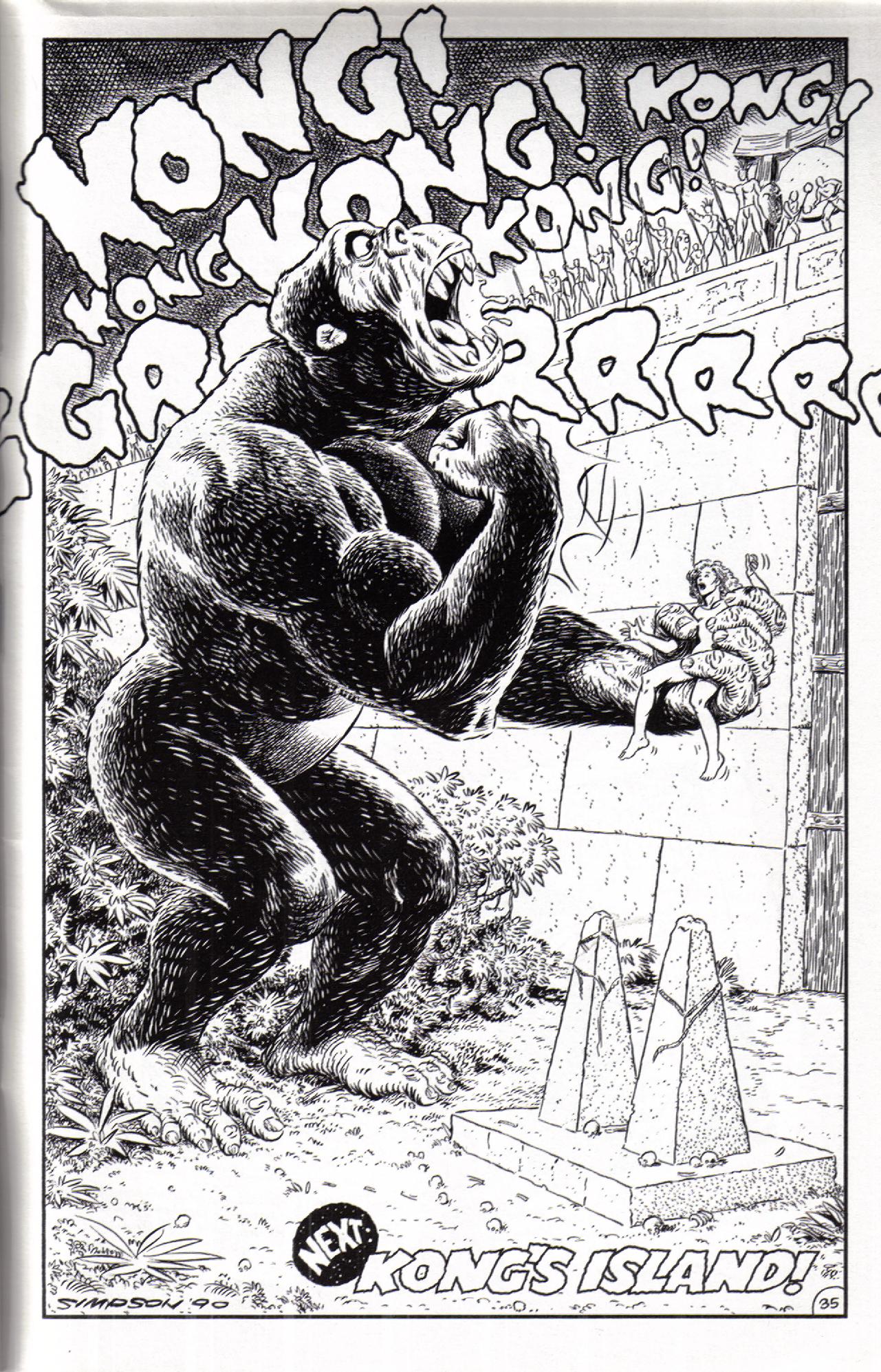 Read online King Kong (1991) comic -  Issue #1 - 36