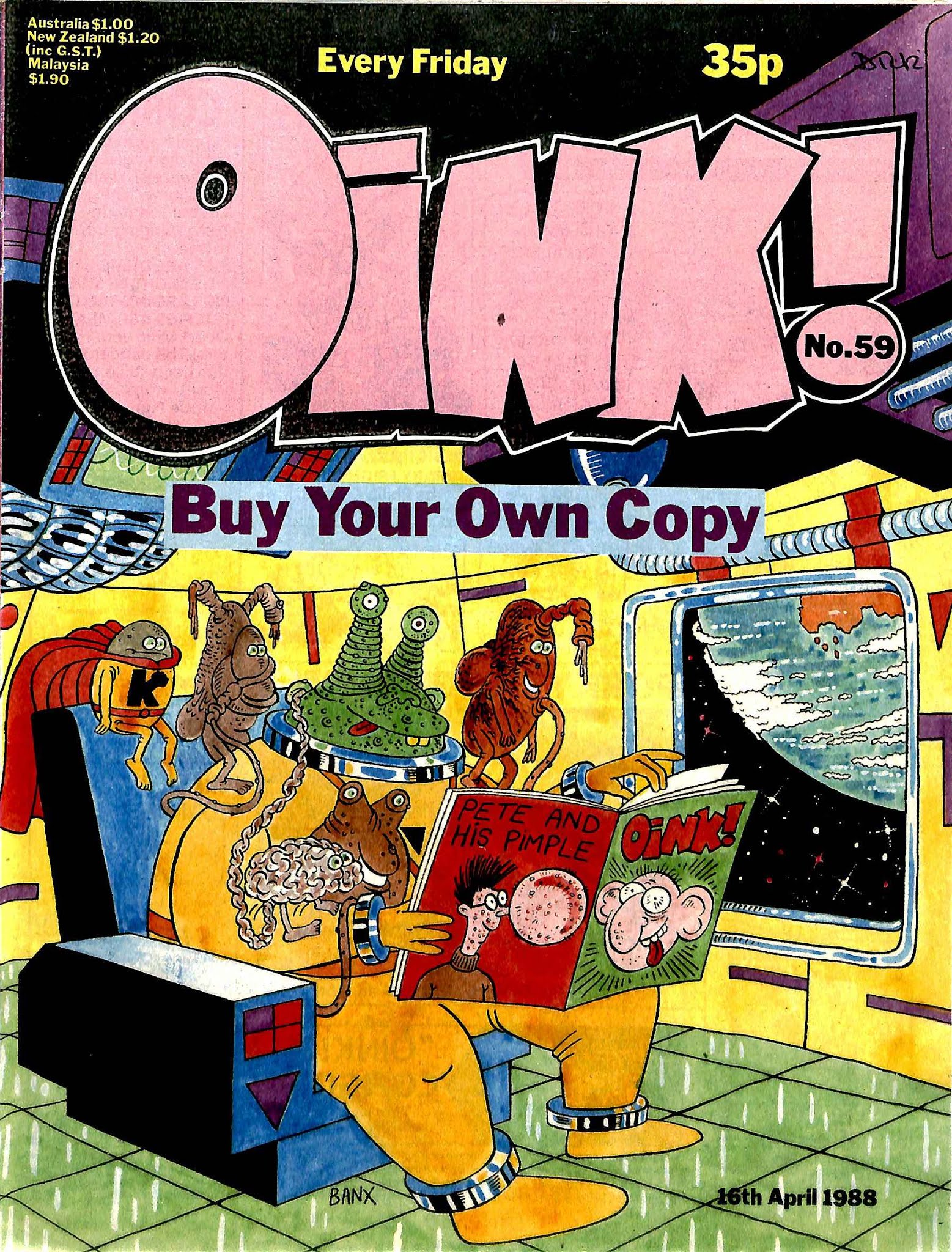 Read online Oink! comic -  Issue #59 - 2