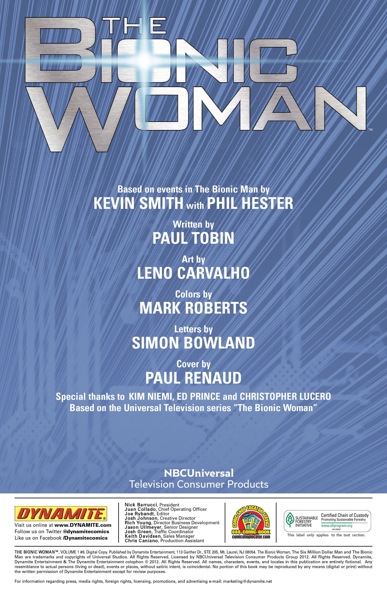 Read online The Bionic Woman comic -  Issue #6 - 2