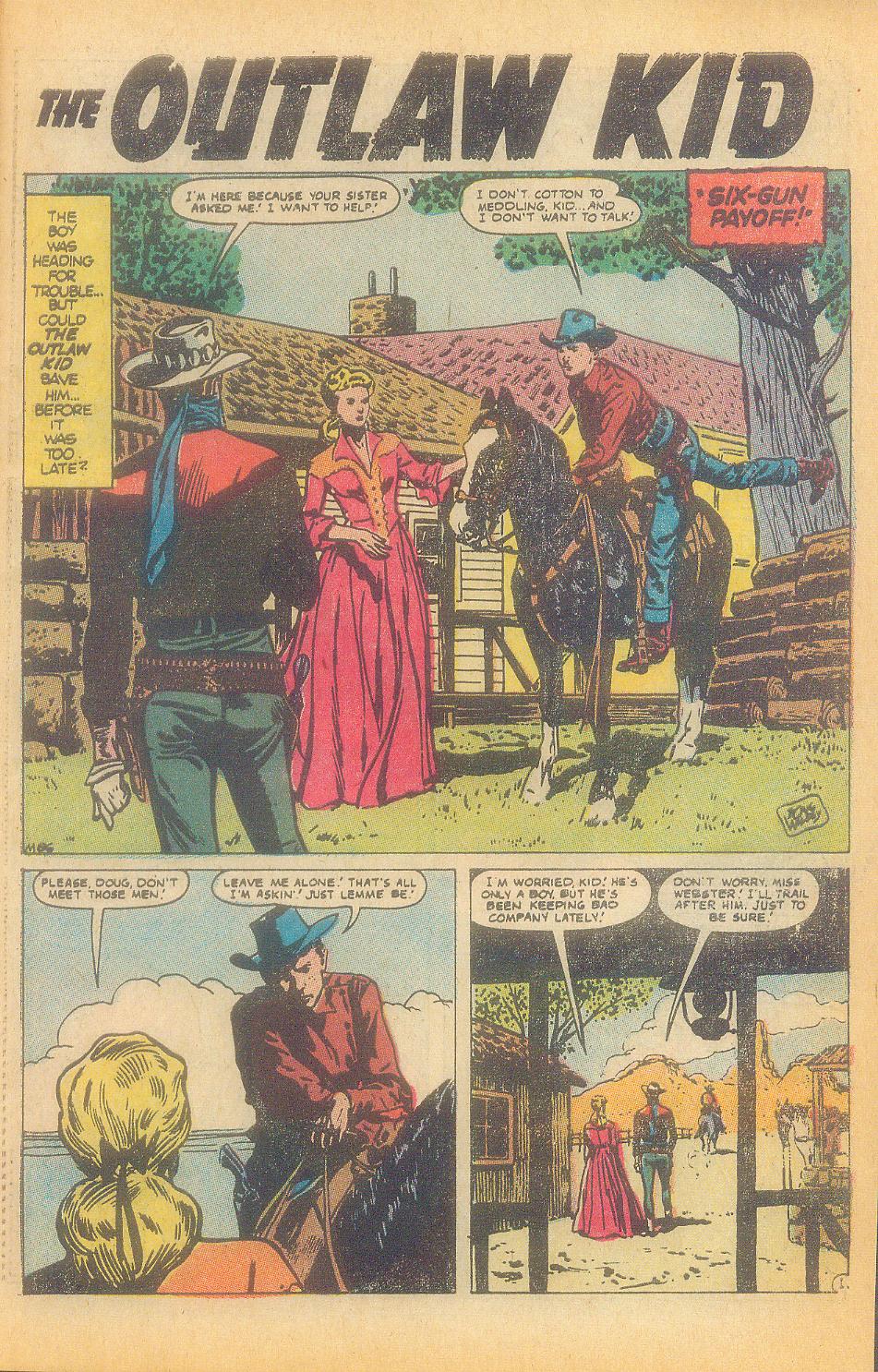 Read online The Outlaw Kid (1970) comic -  Issue #8 - 21