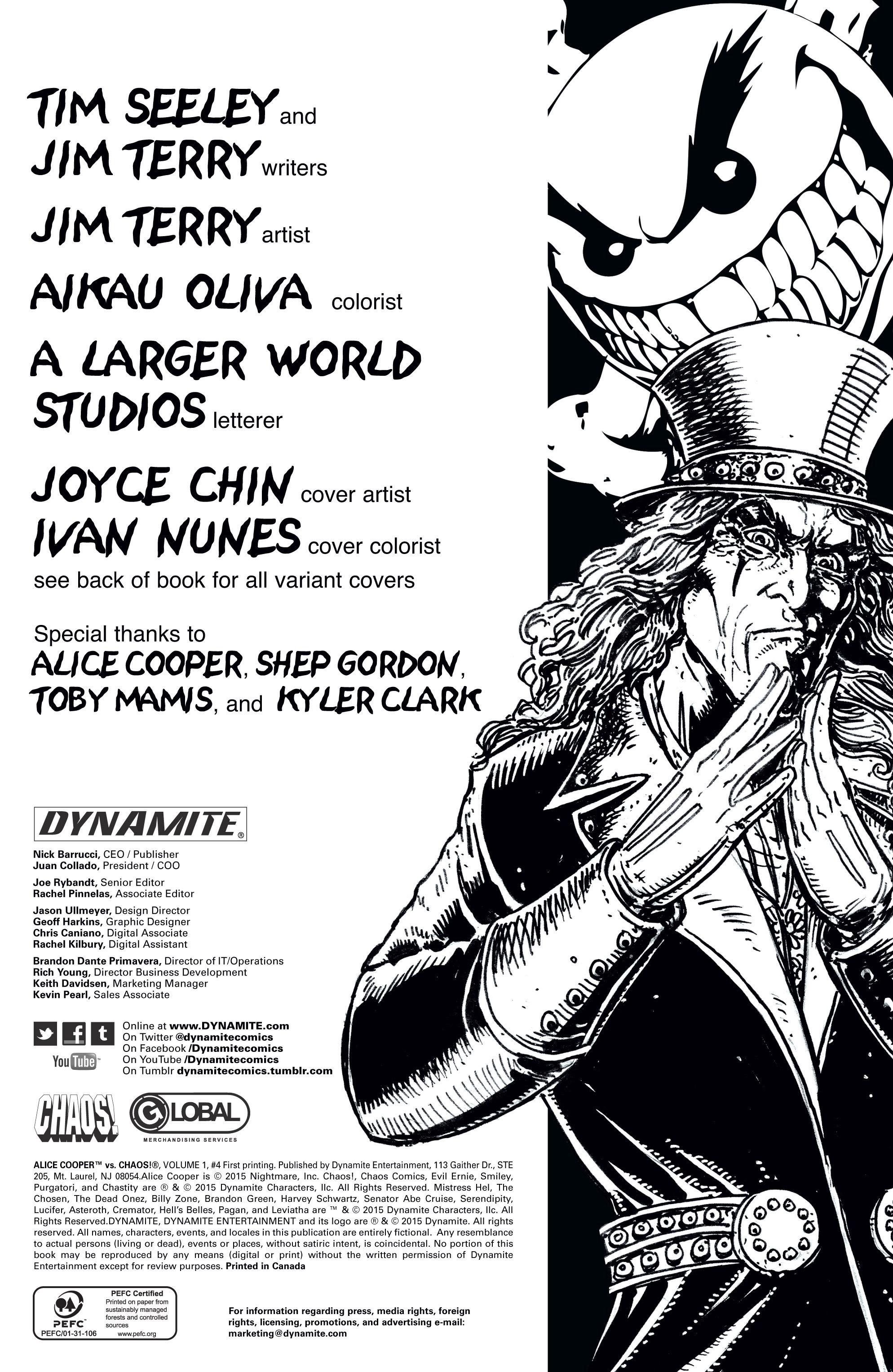 Read online Alice Cooper Vs. Chaos! comic -  Issue #4 - 2