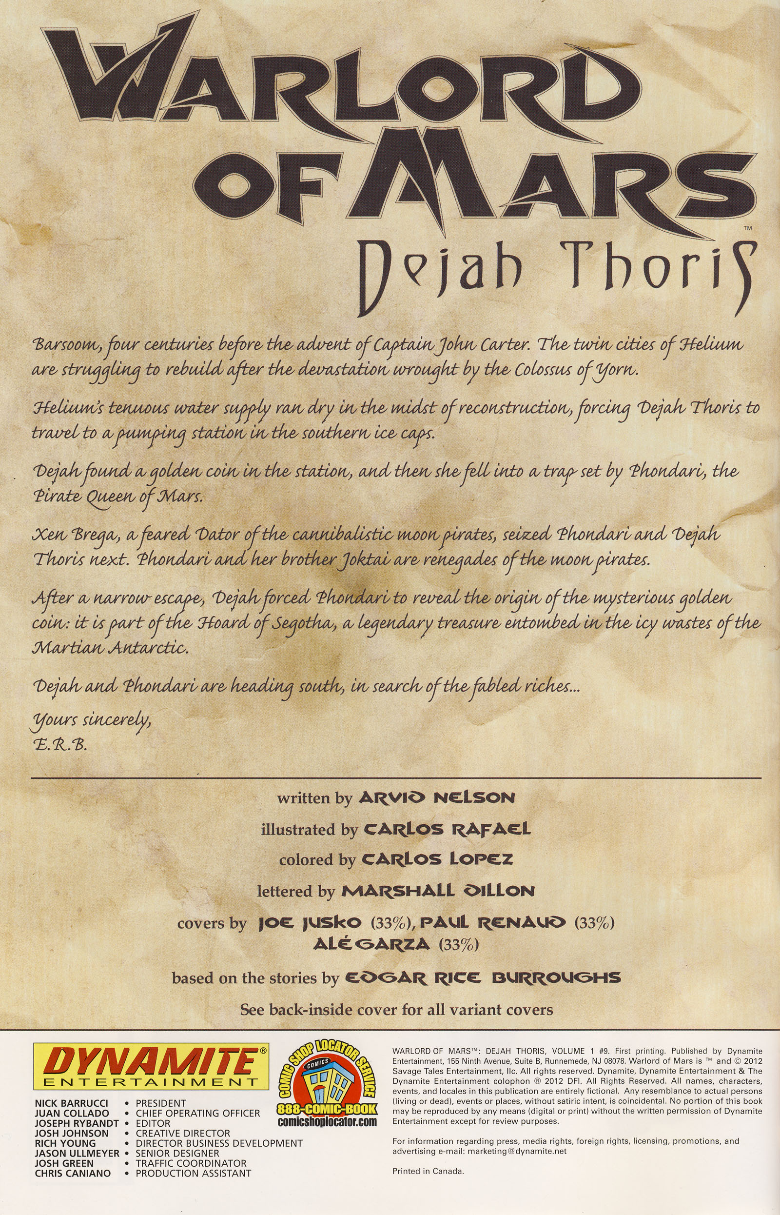 Read online Warlord Of Mars: Dejah Thoris comic -  Issue #9 - 2