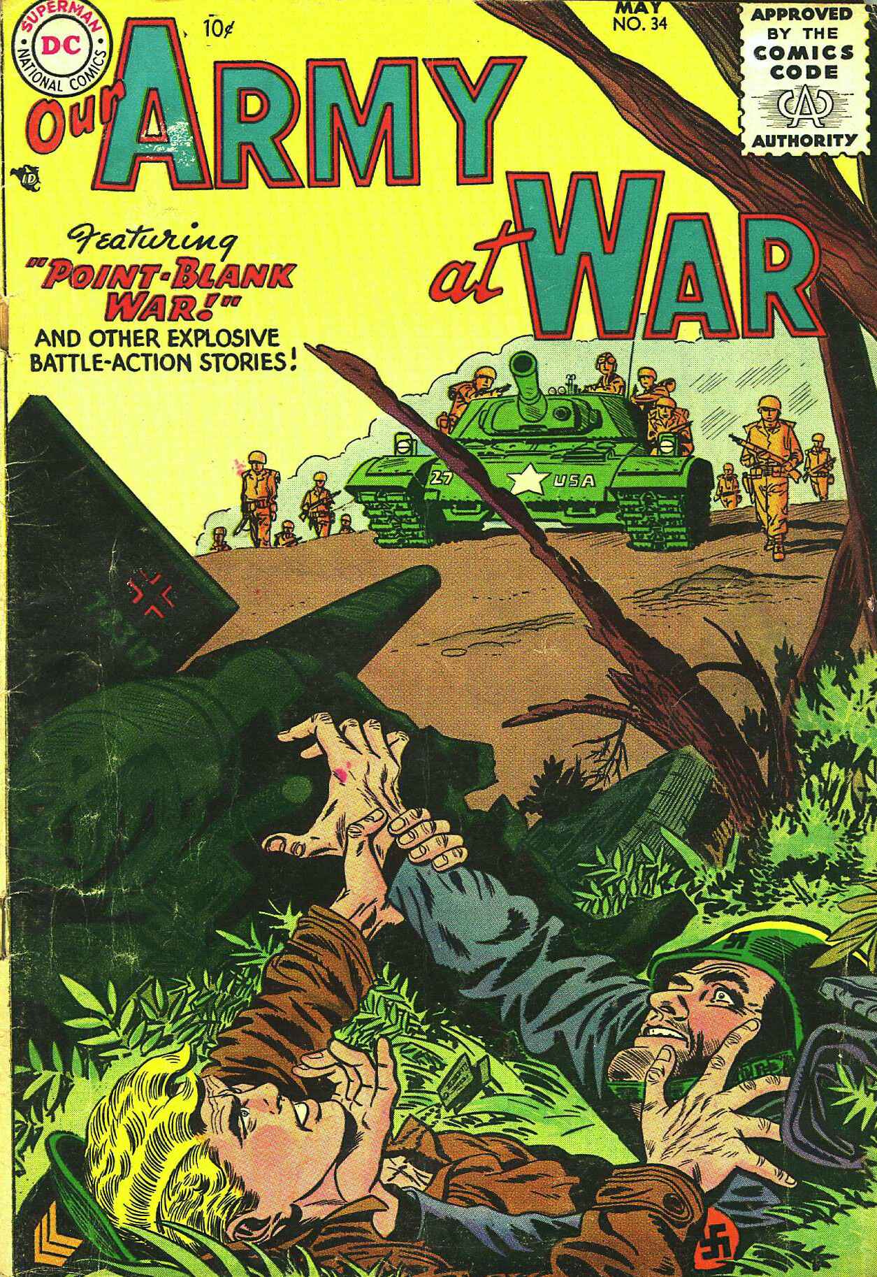 Read online Our Army at War (1952) comic -  Issue #34 - 1