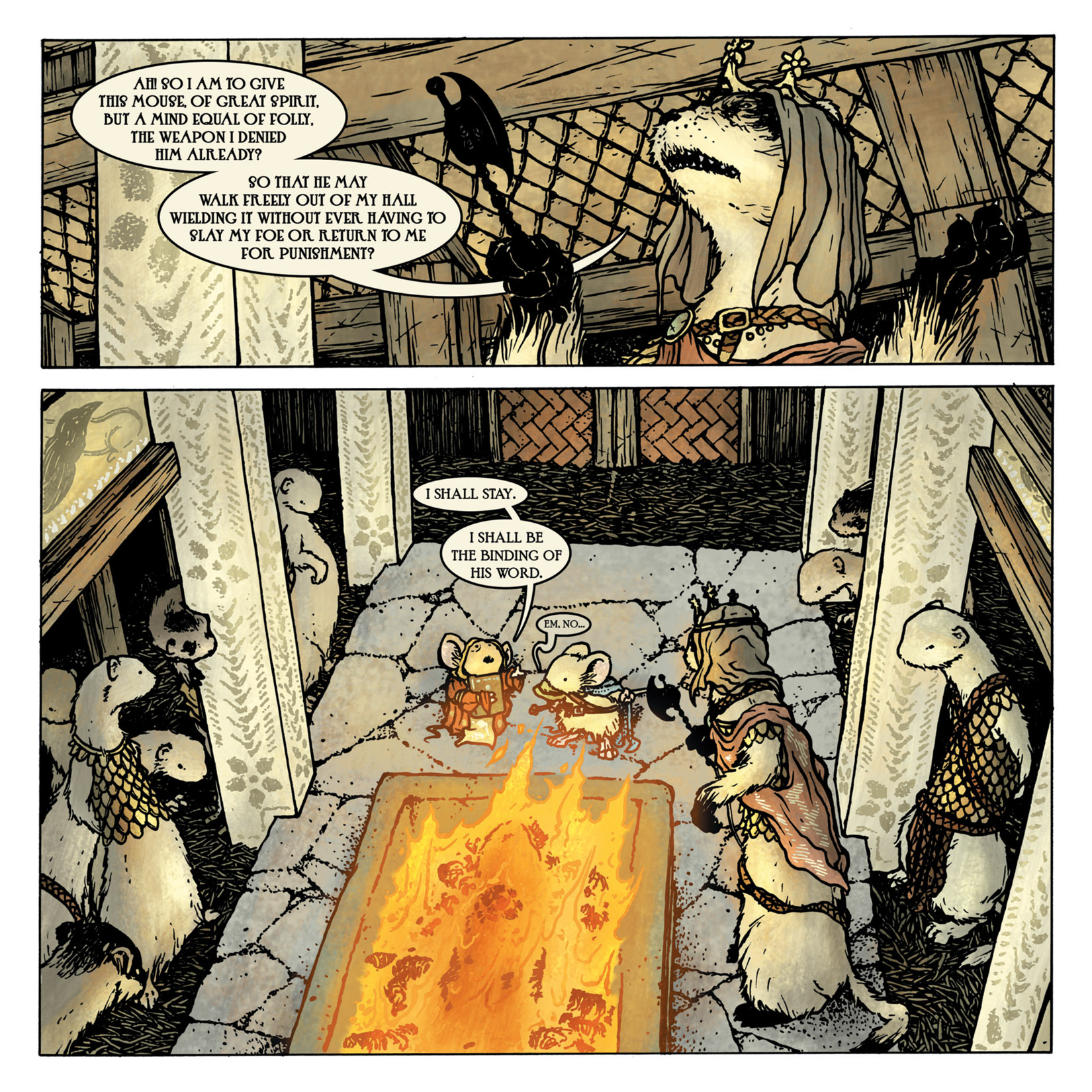 Read online Mouse Guard: The Black Axe comic -  Issue #3 - 22