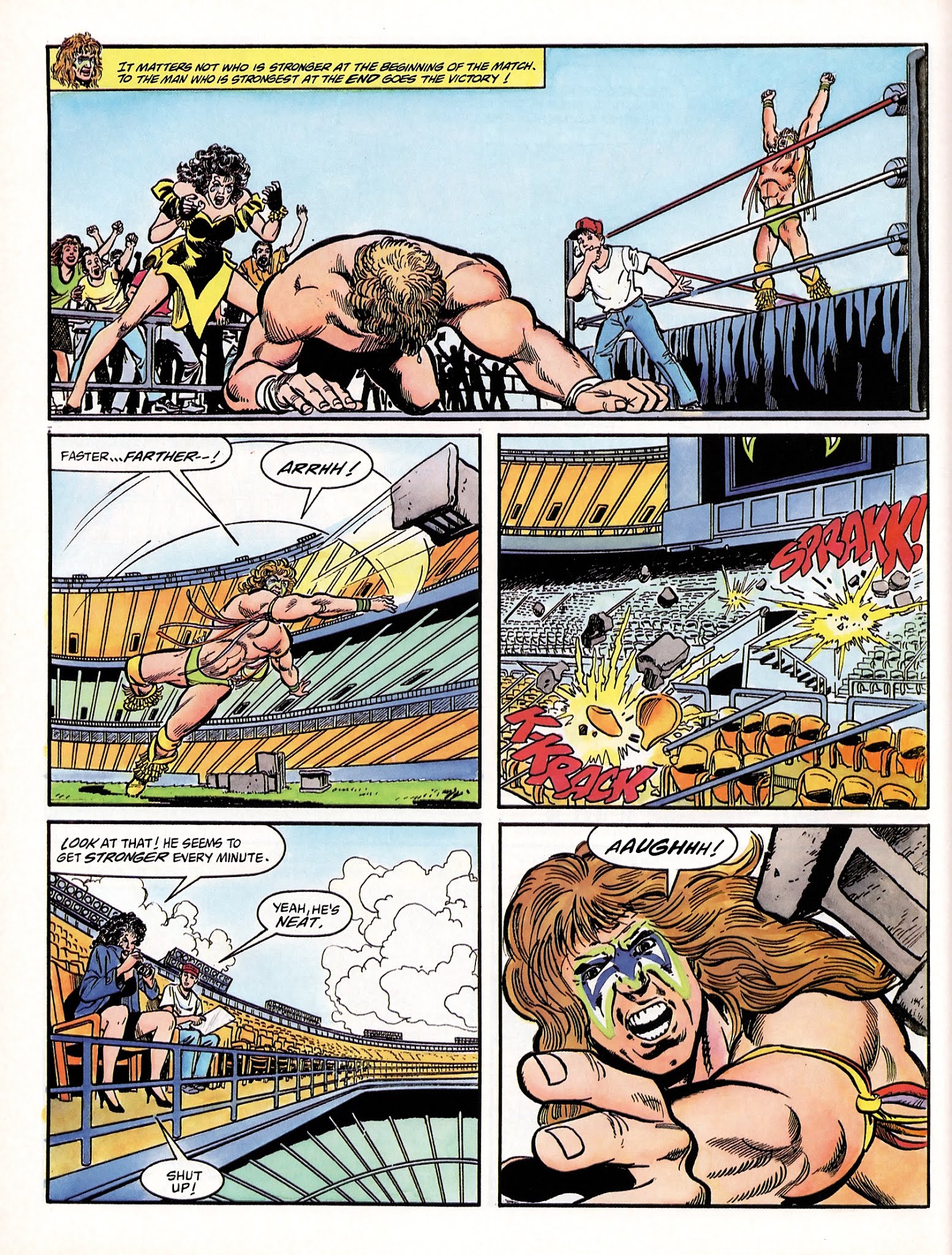Read online WWF Battlemania comic -  Issue #2 - 8