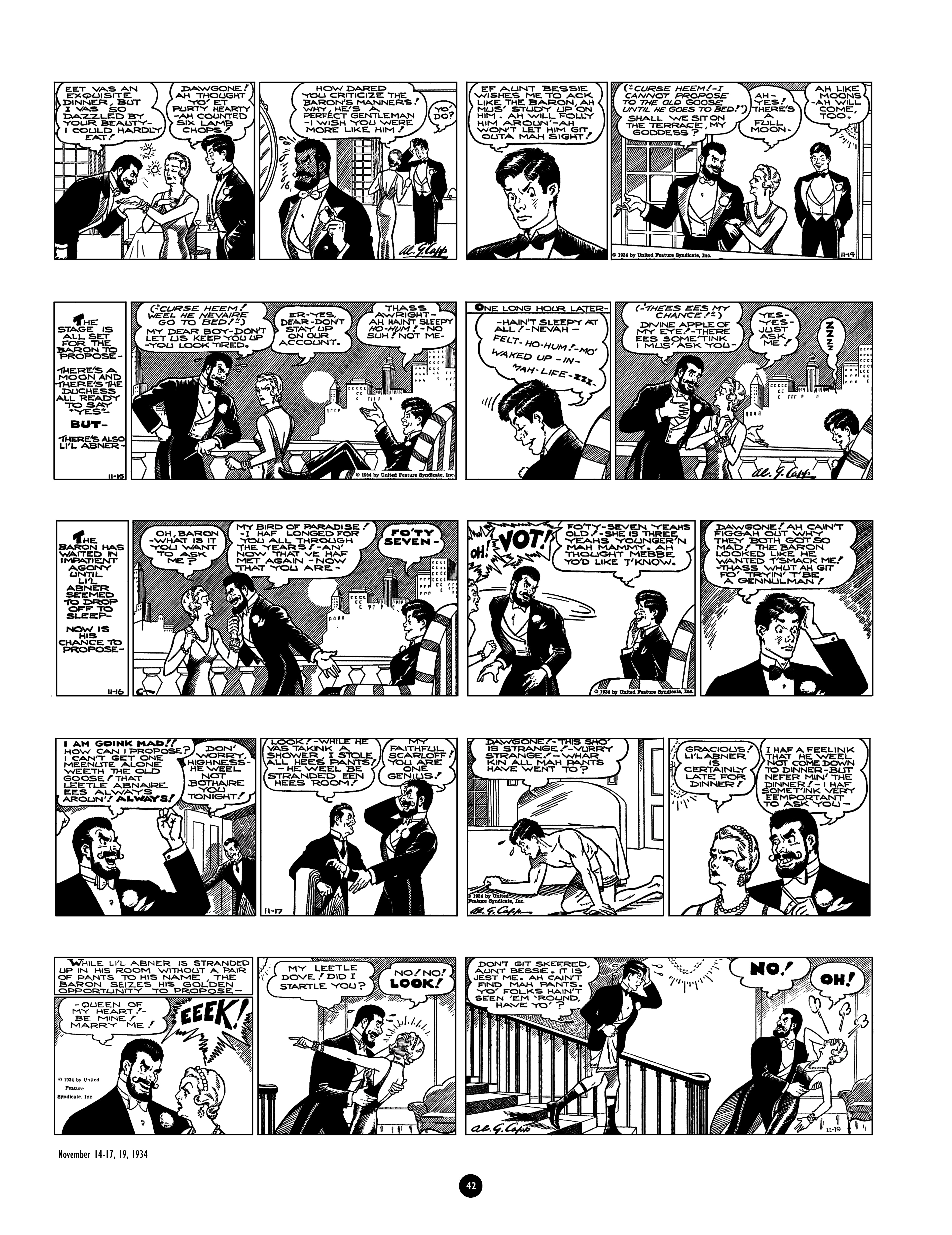 Read online Al Capp's Li'l Abner Complete Daily & Color Sunday Comics comic -  Issue # TPB 1 (Part 1) - 43