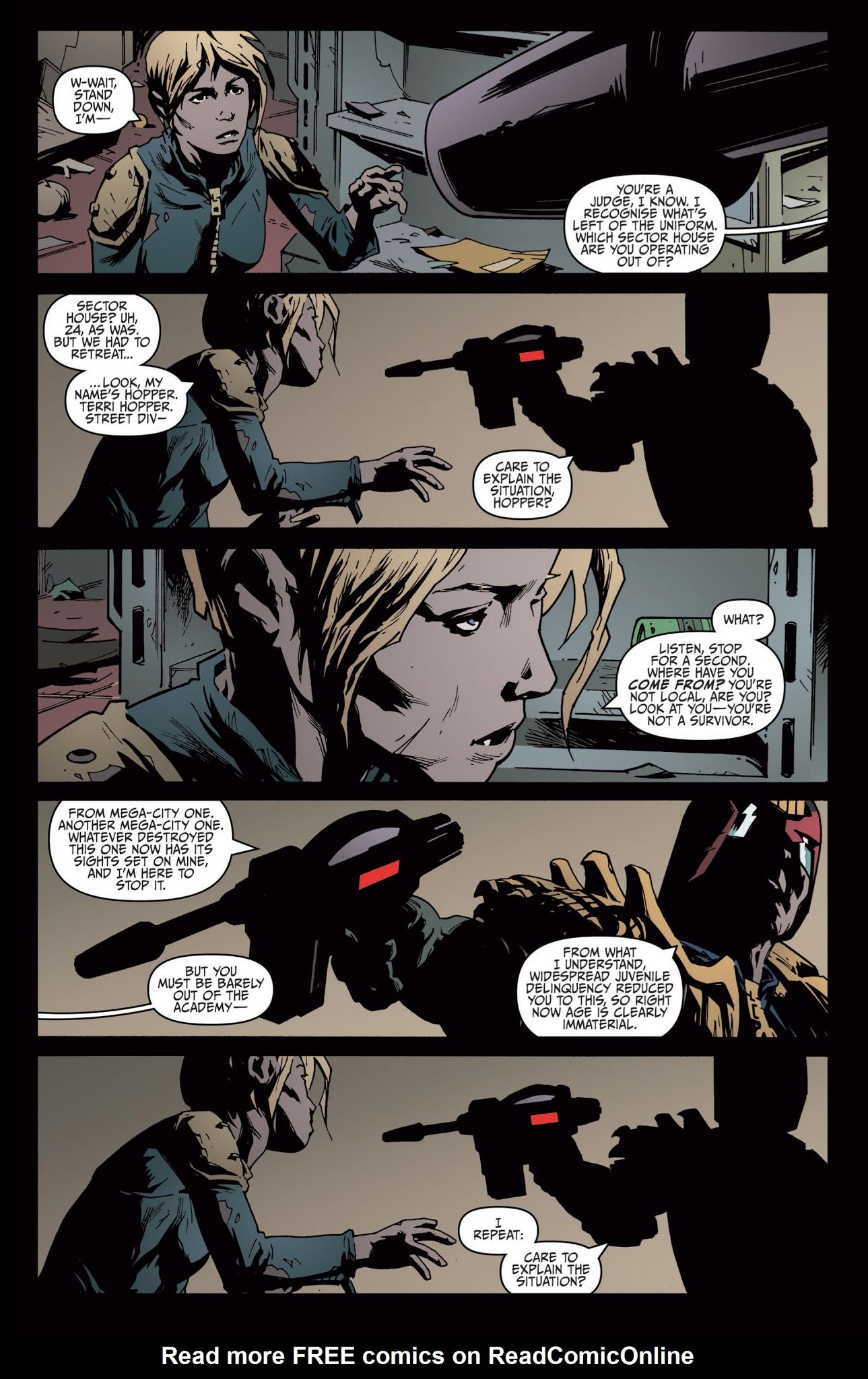 Read online Judge Dredd: Year One comic -  Issue #3 - 12