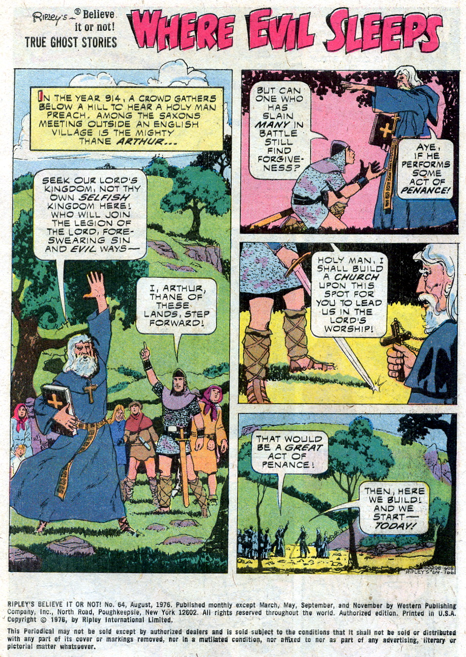 Read online Ripley's Believe it or Not! (1965) comic -  Issue #64 - 3