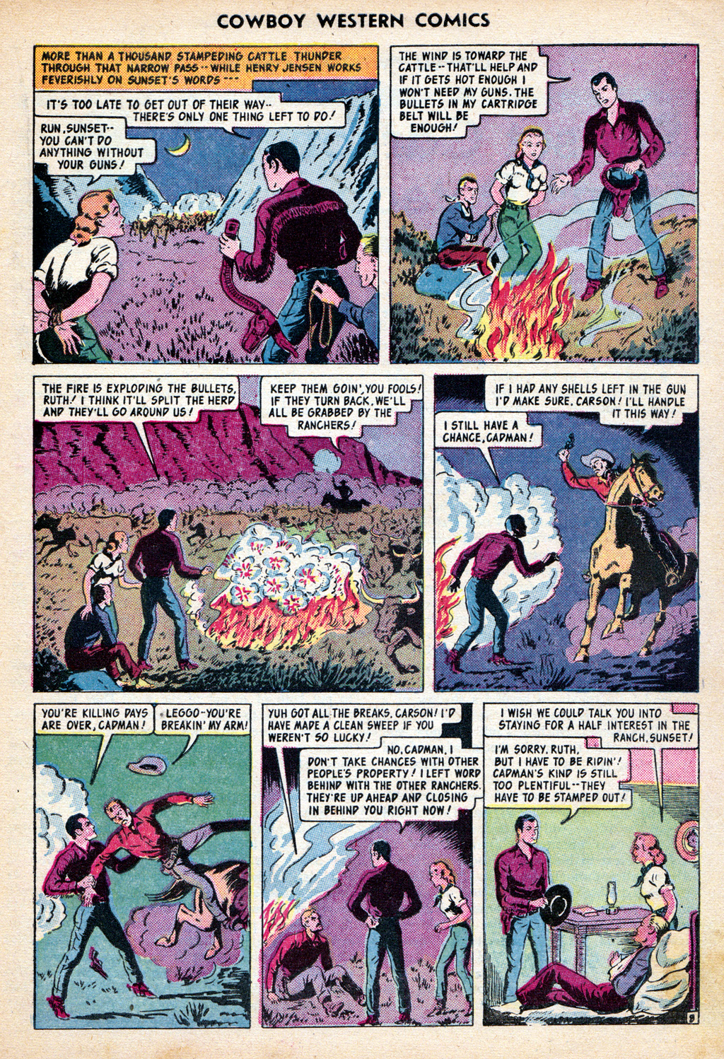 Read online Cowboy Western Comics (1948) comic -  Issue #30 - 19