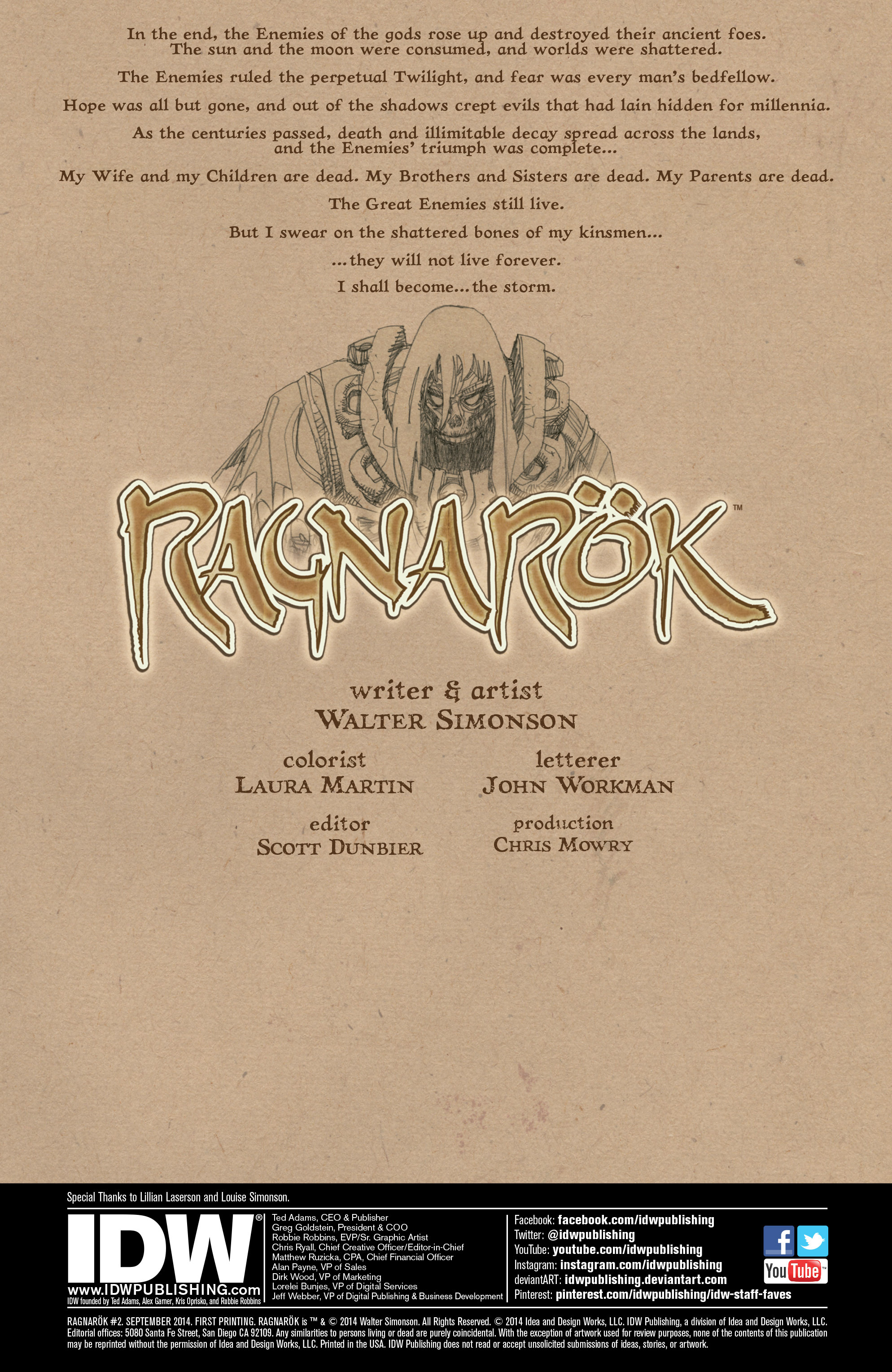 Read online Ragnarok comic -  Issue #2 - 2