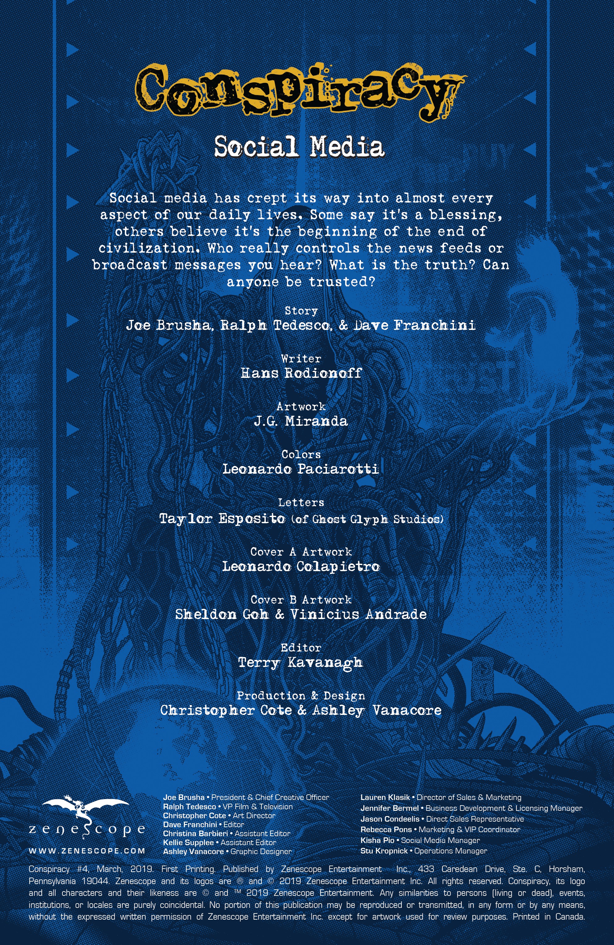 Read online Conspiracy comic -  Issue #4 - 2