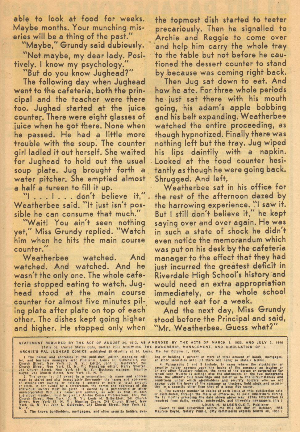 Read online Archie's Pal Jughead comic -  Issue #41 - 27