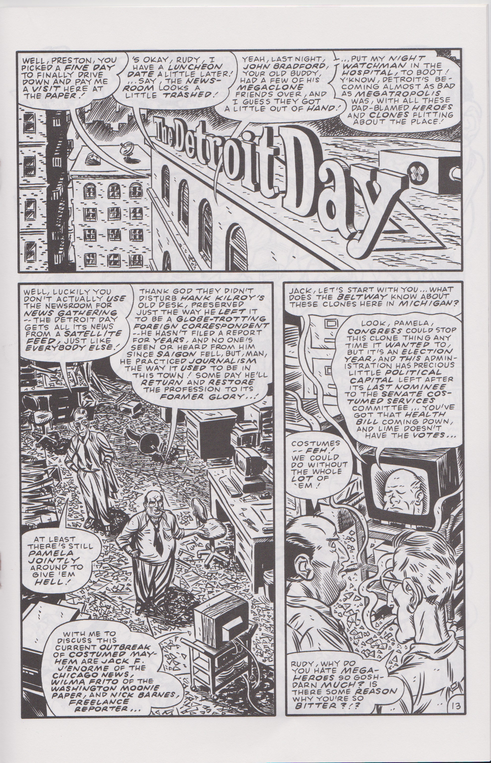Read online Don Simpson's Bizarre Heroes comic -  Issue #11 - 15