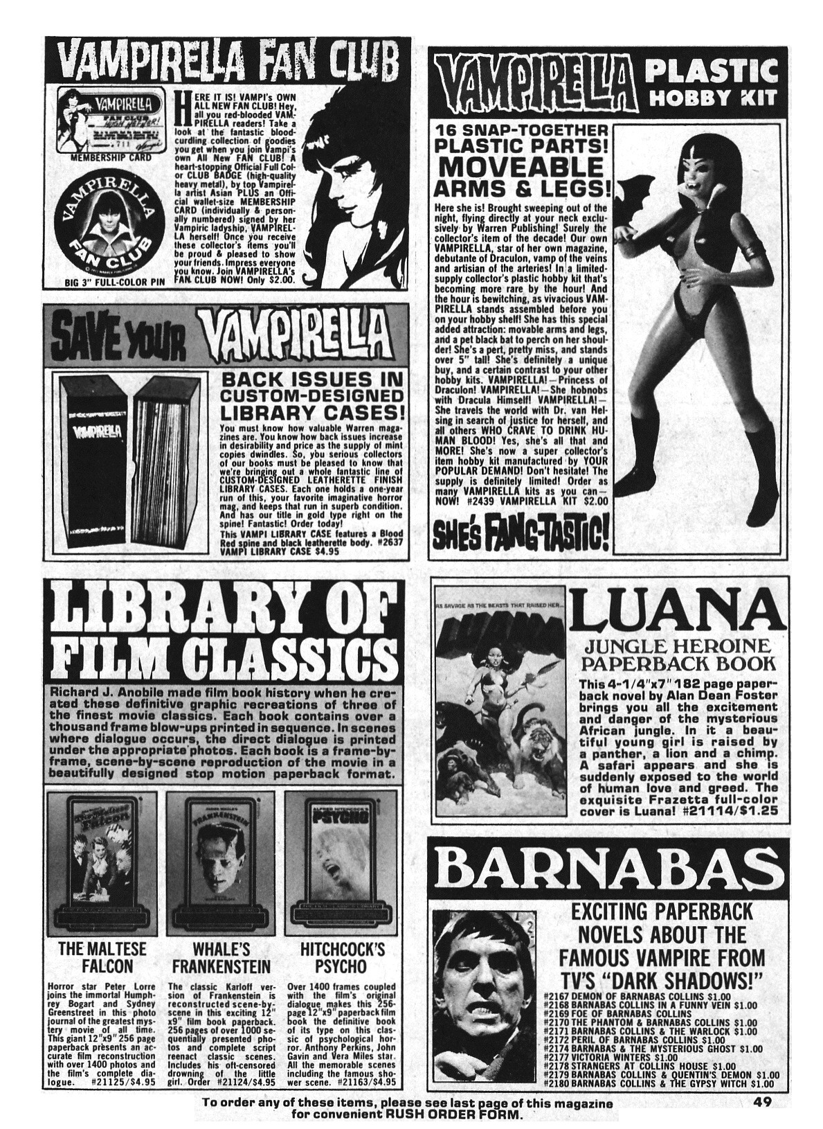 Read online Vampirella (1969) comic -  Issue #47 - 49