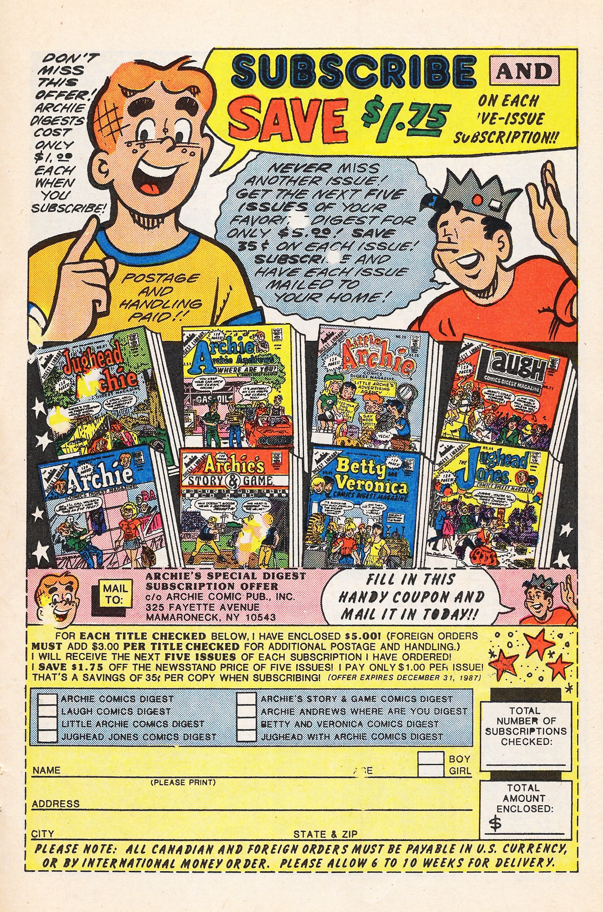 Read online Archie Giant Series Magazine comic -  Issue #571 - 25