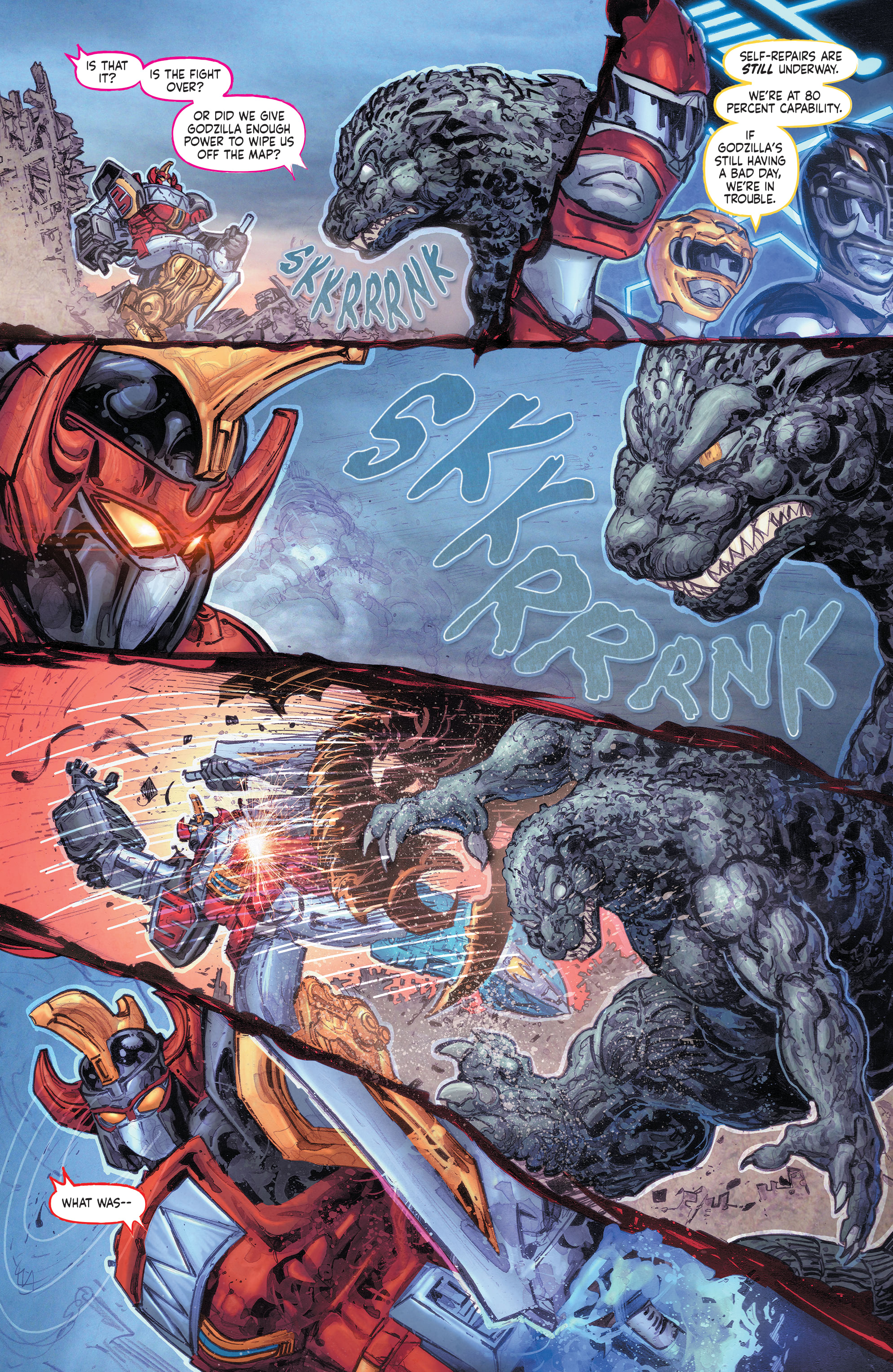 Read online Godzilla vs. The Mighty Morphin Power Rangers comic -  Issue #3 - 20