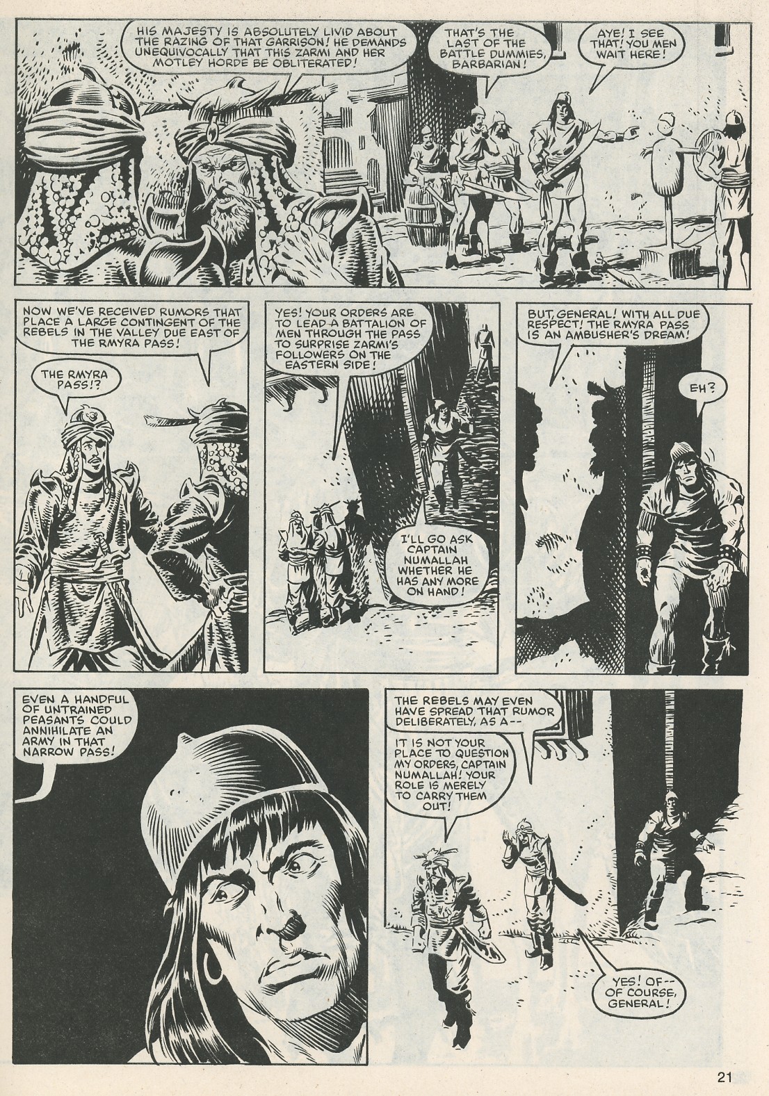Read online The Savage Sword Of Conan comic -  Issue #112 - 21