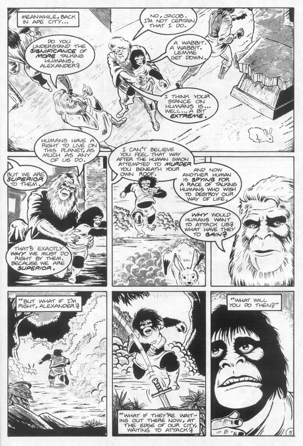 Read online Planet of the Apes (1990) comic -  Issue #22 - 7