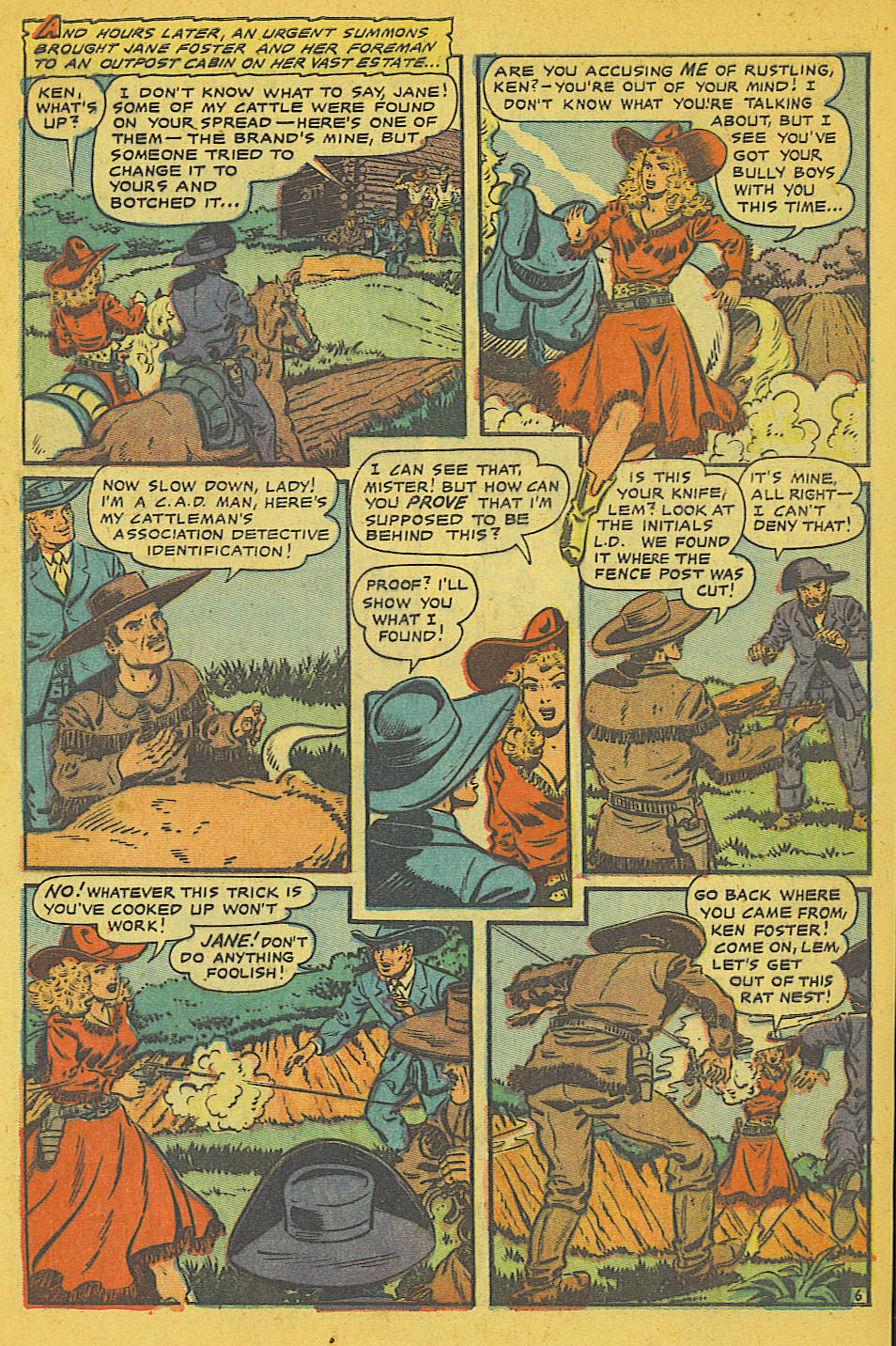 Read online Cowgirl Romances (1950) comic -  Issue #8 - 7