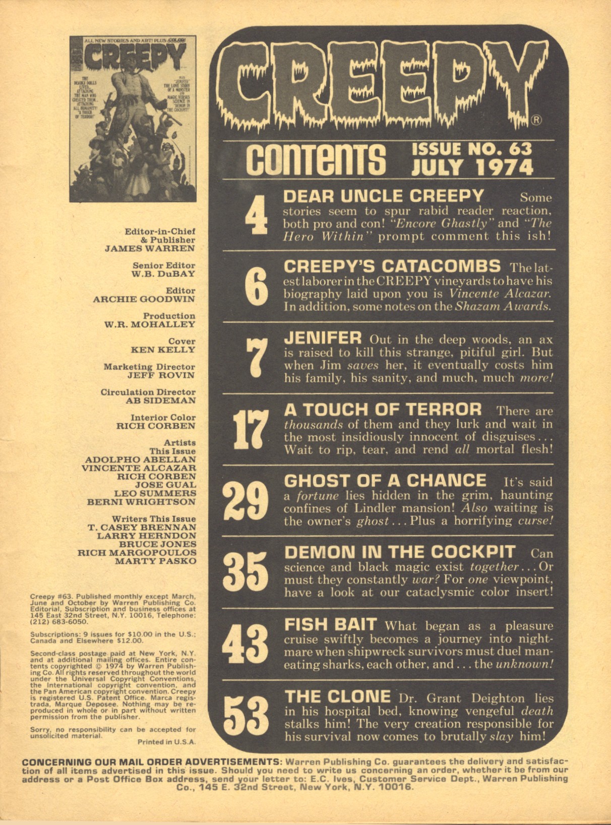 Read online Creepy (1964) comic -  Issue #63 - 3