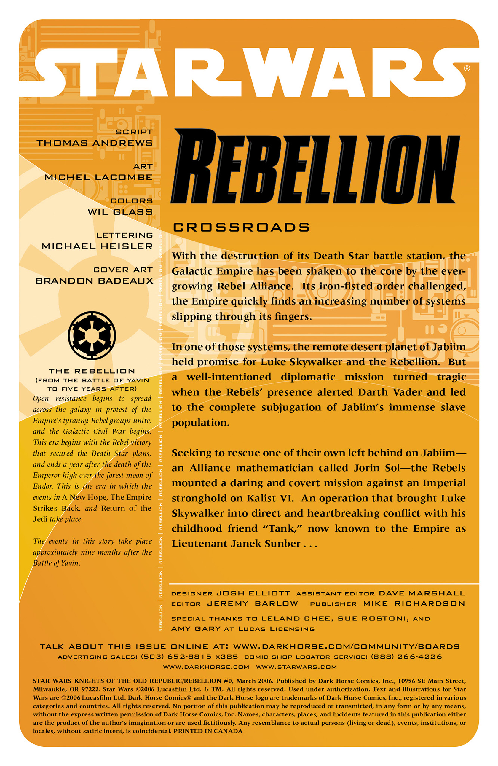 Read online Star Wars: Rebellion comic -  Issue #0 - 2