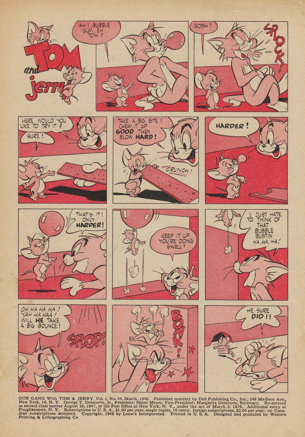 Read online Our Gang with Tom & Jerry comic -  Issue #44 - 2