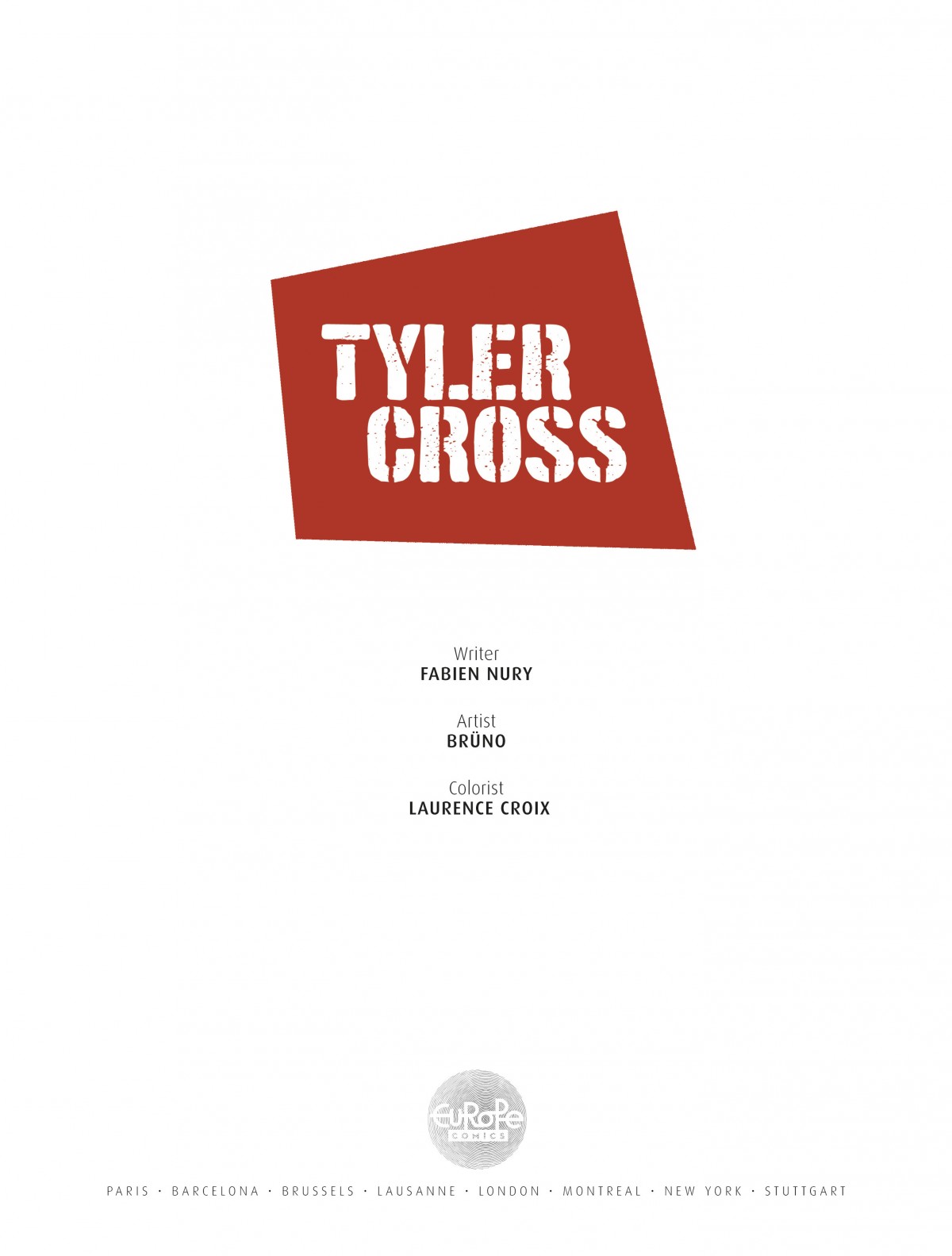 Read online Tyler Cross comic -  Issue #1 - 2