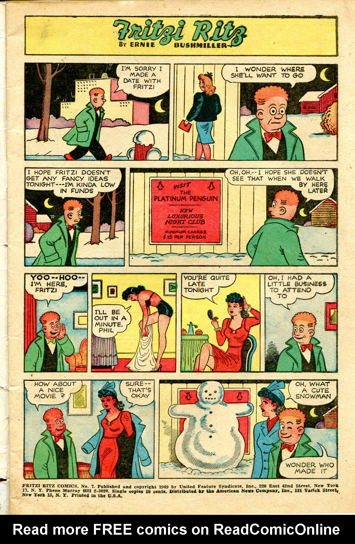 Read online Fritzi Ritz (1953) comic -  Issue #7 - 3