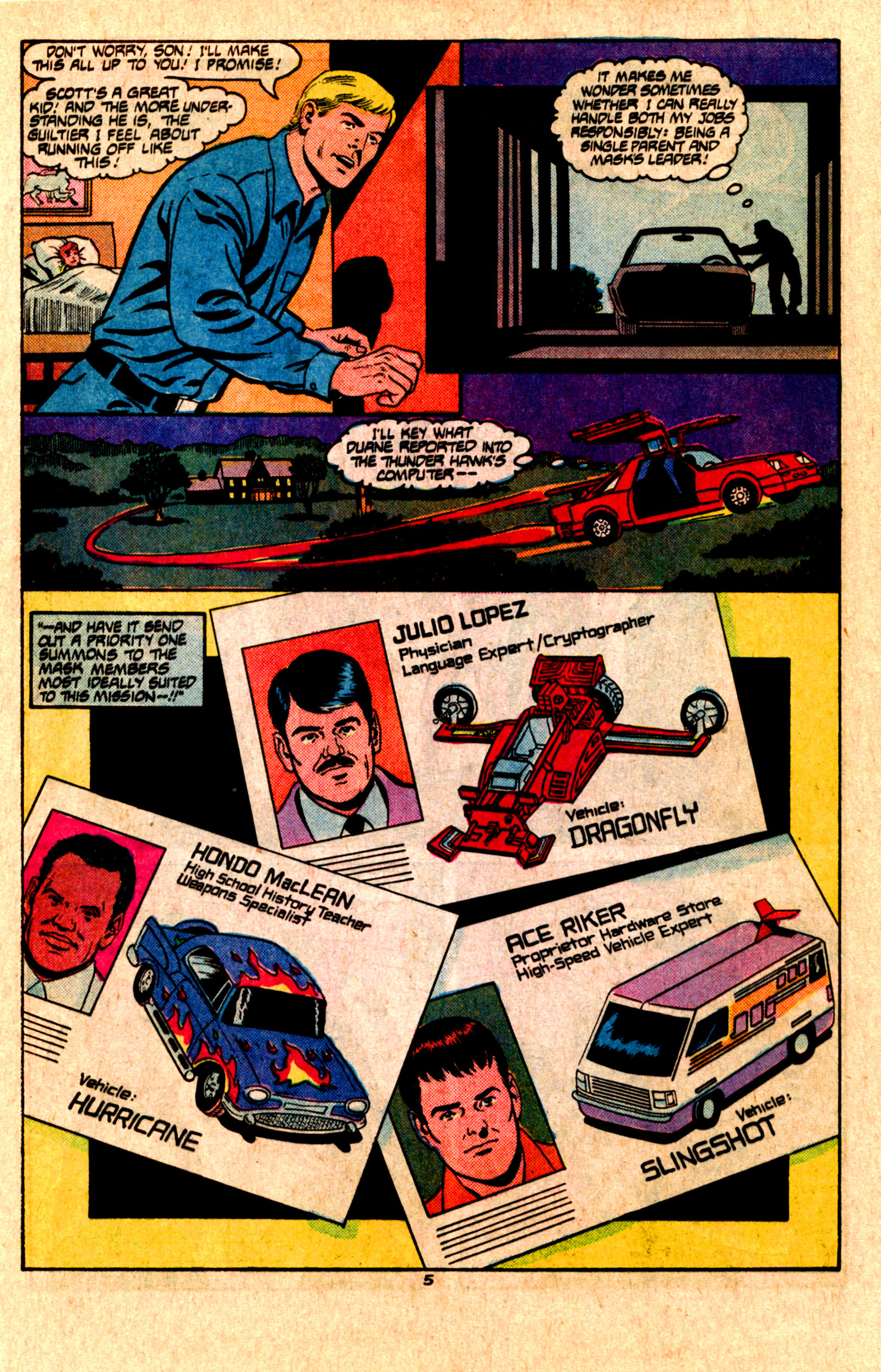 Read online MASK (1987) comic -  Issue #7 - 9