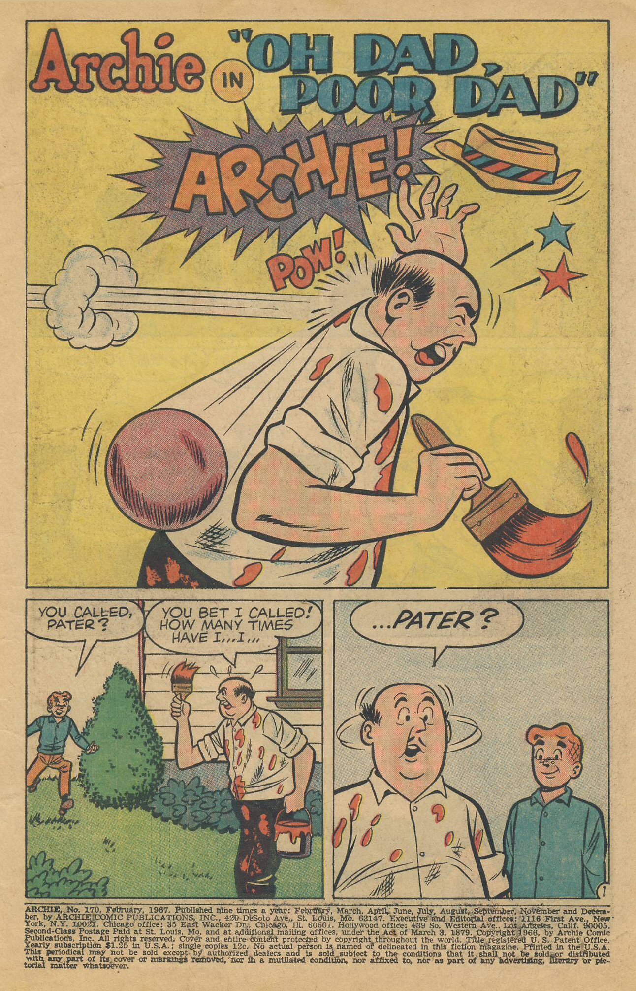 Read online Archie (1960) comic -  Issue #170 - 3