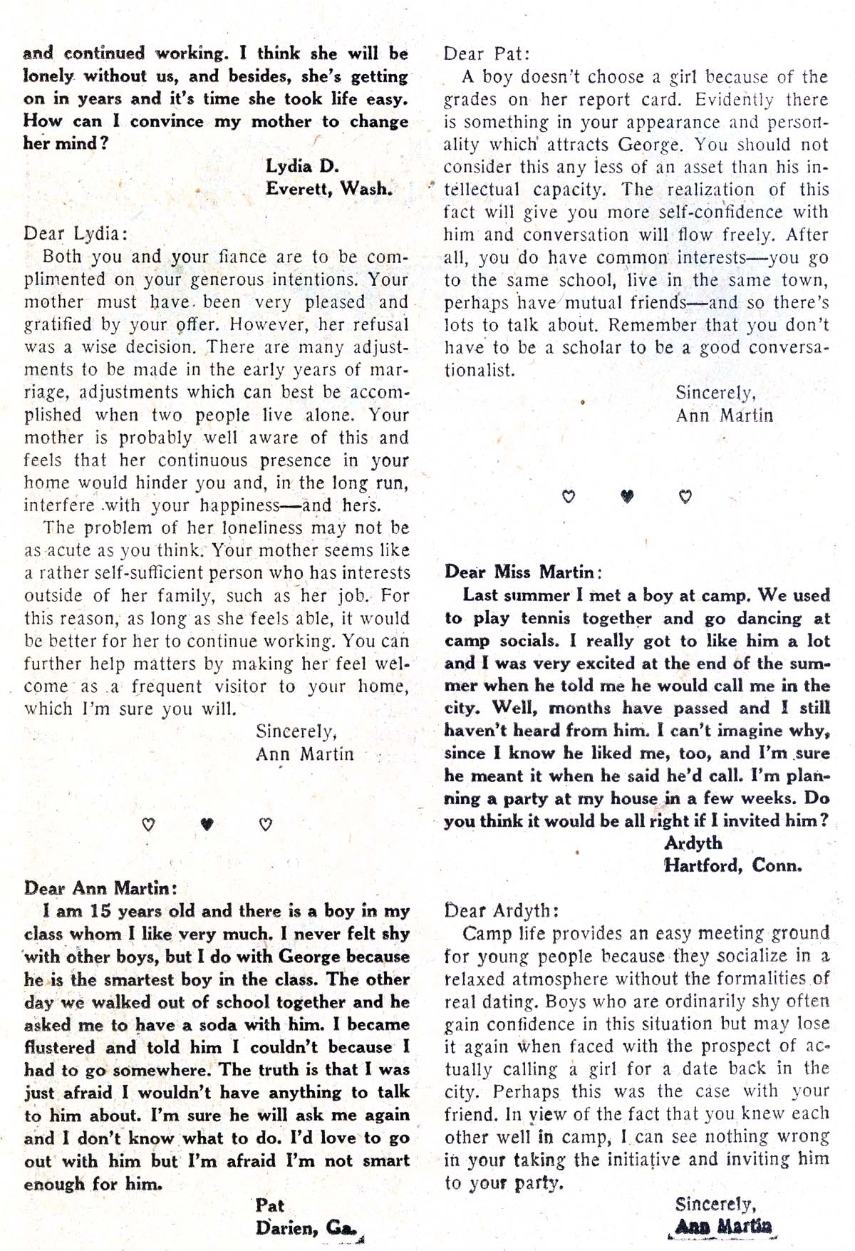 Read online Secret Hearts comic -  Issue #38 - 26