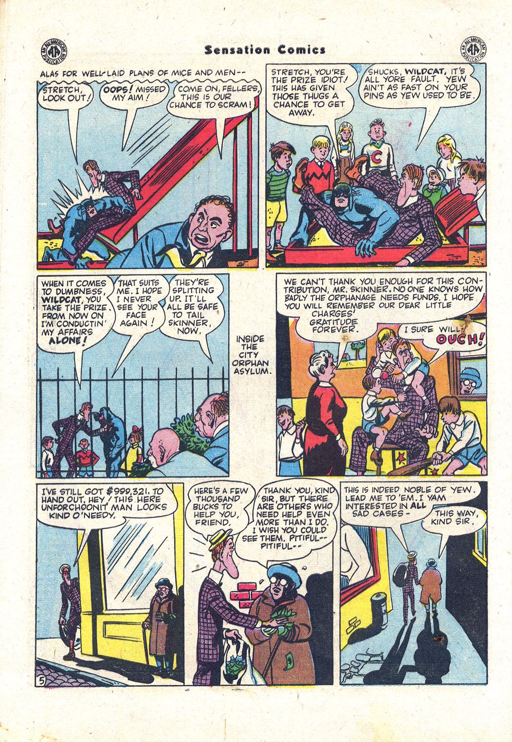 Read online Sensation (Mystery) Comics comic -  Issue #43 - 45