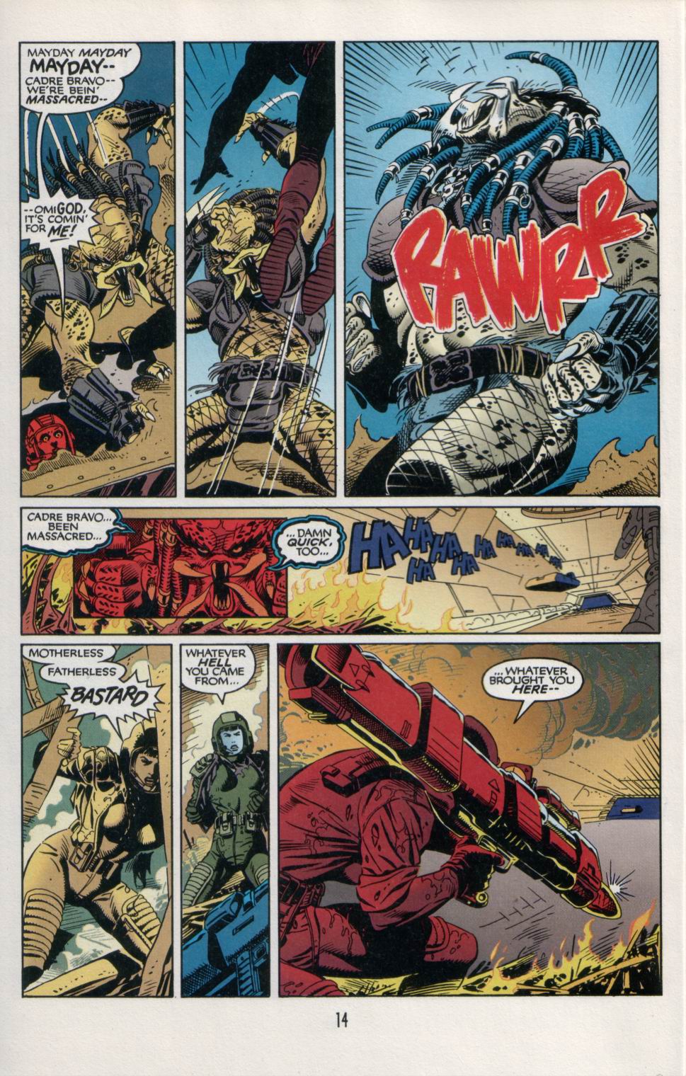 Read online Aliens/Predator: The Deadliest of the Species comic -  Issue #6 - 16