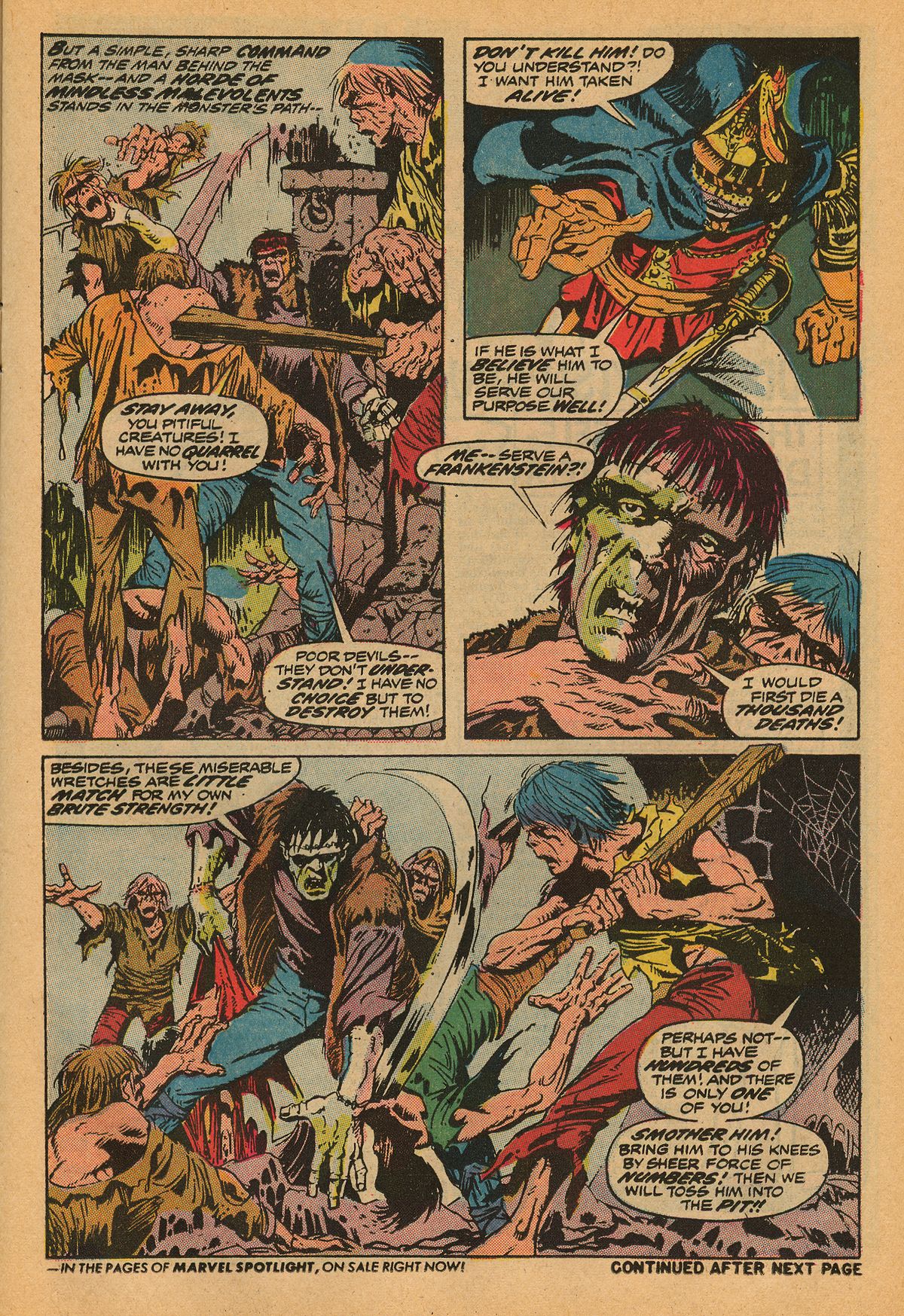 Read online Frankenstein (1973) comic -  Issue #6 - 10