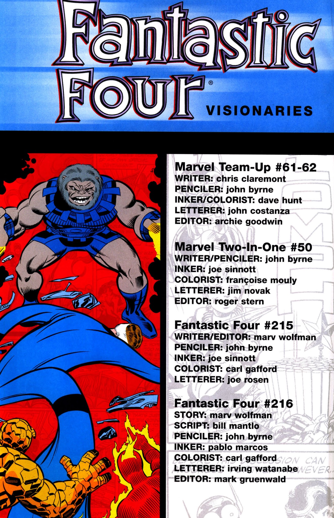 Read online Fantastic Four Visionaries: John Byrne comic -  Issue # TPB 0 - 4