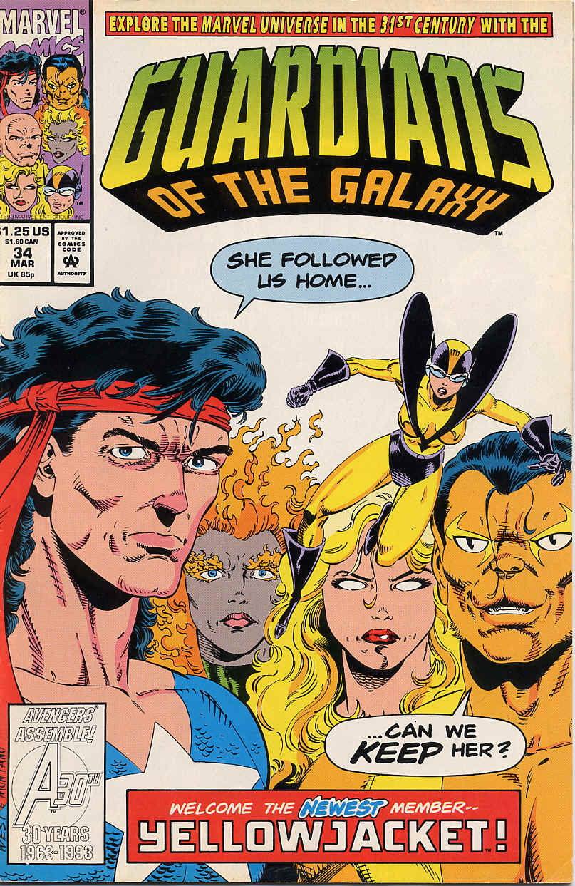 Read online Guardians of the Galaxy (1990) comic -  Issue #34 - 1