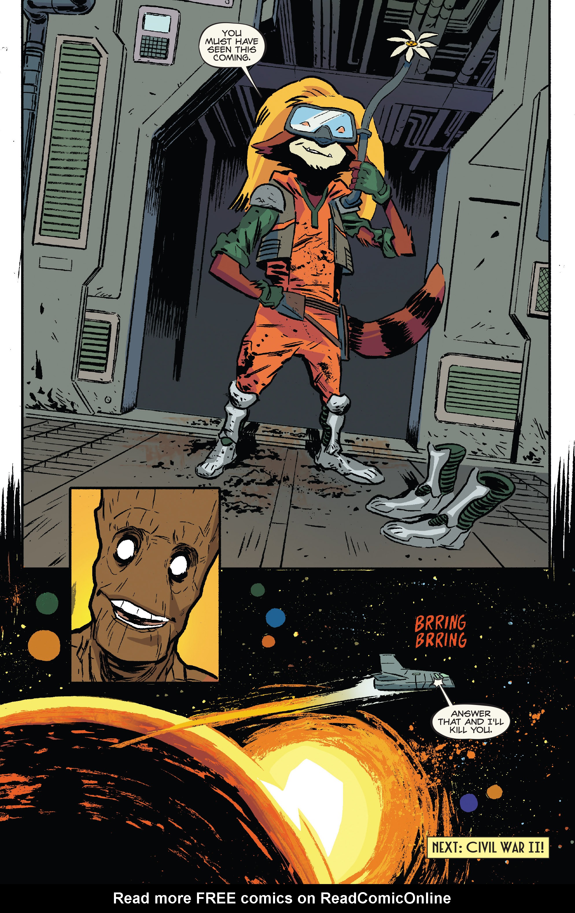 Read online Rocket Raccoon & Groot comic -  Issue #7 - 21