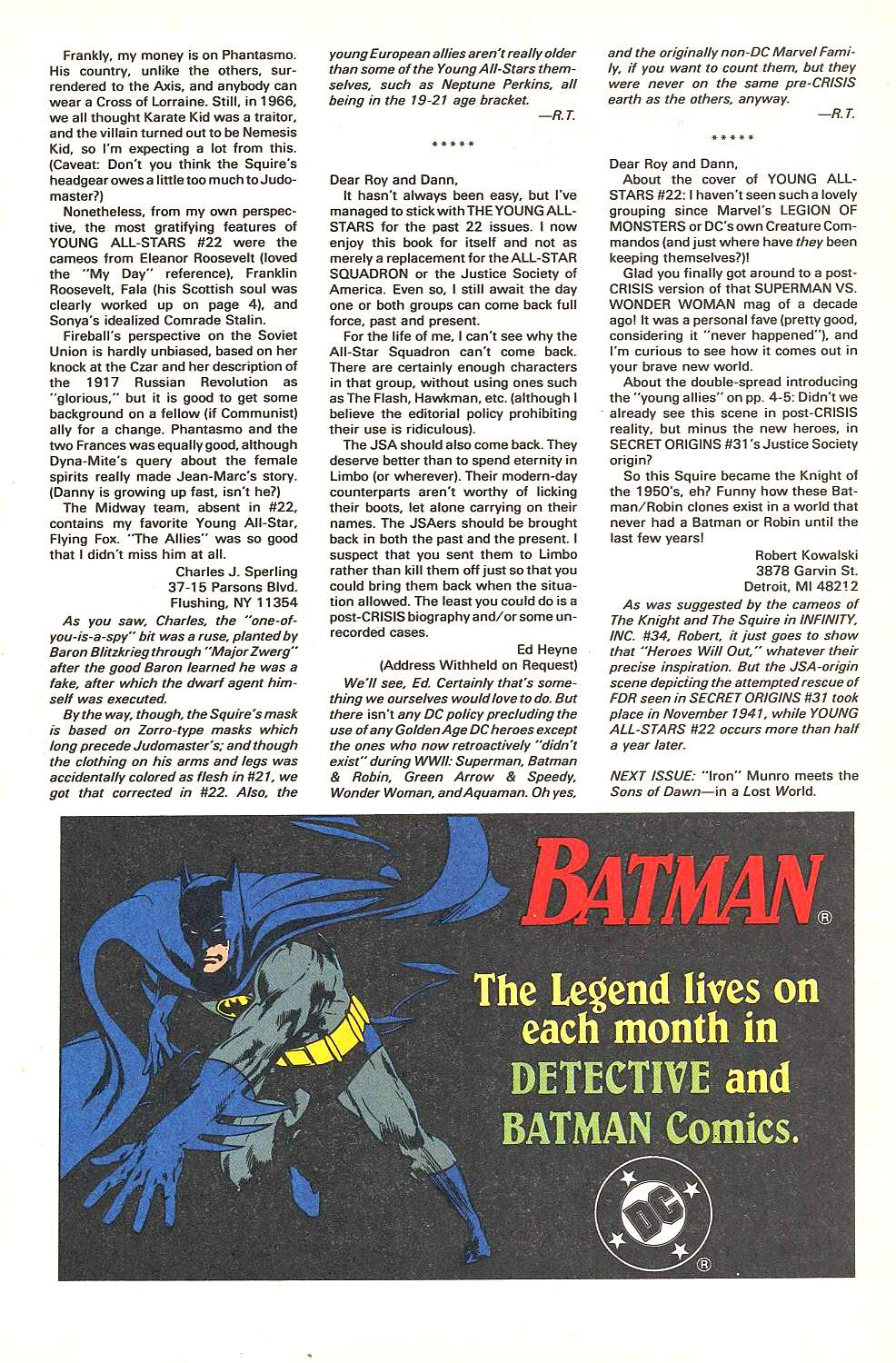 Read online Young All-Stars comic -  Issue #27 - 29