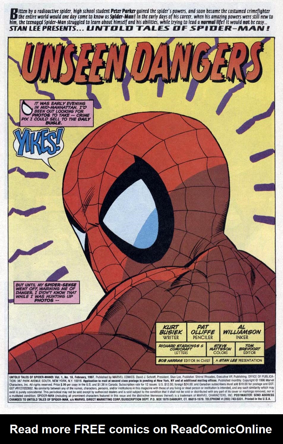 Read online Untold Tales of Spider-Man comic -  Issue #18 - 2