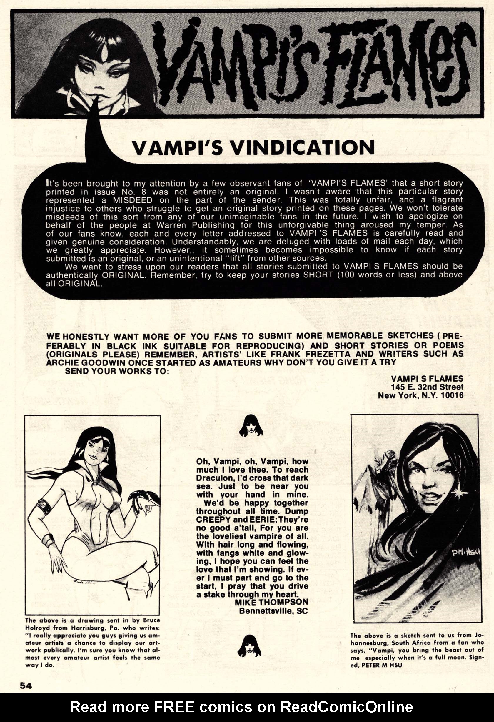 Read online Vampirella (1969) comic -  Issue #9 - 54