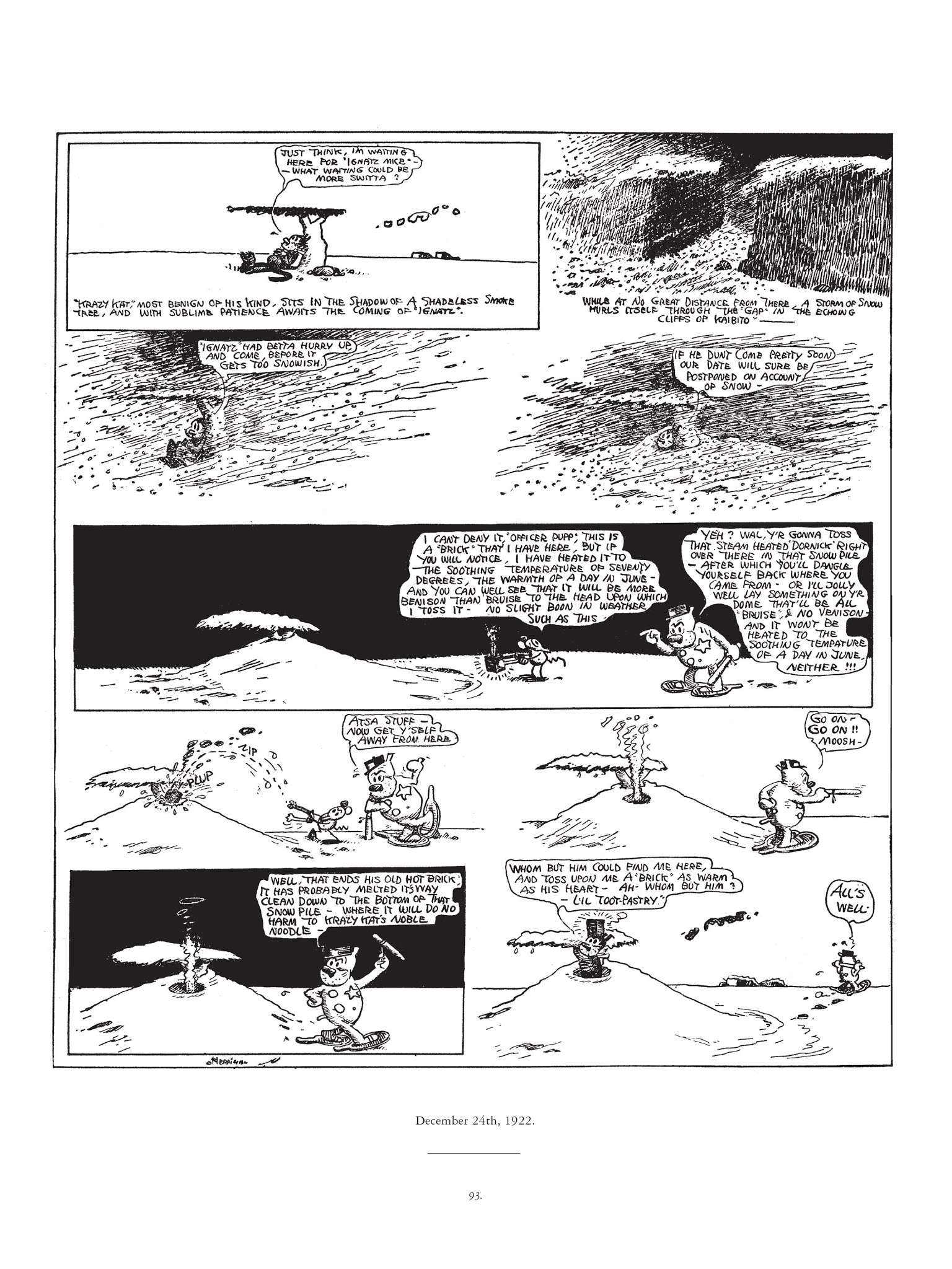 Read online Krazy & Ignatz comic -  Issue # TPB 3 - 93