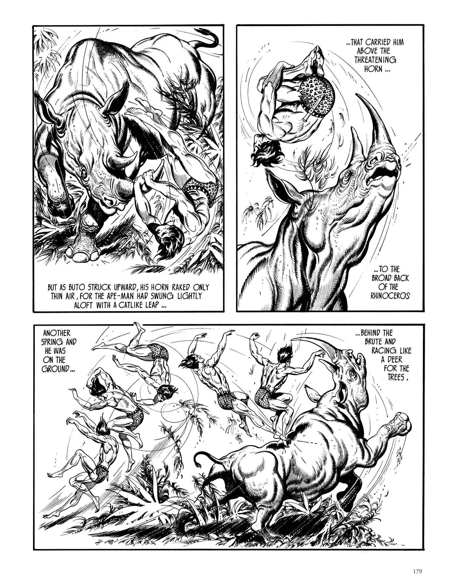 Read online Edgar Rice Burroughs' Tarzan: Burne Hogarth's Lord of the Jungle comic -  Issue # TPB - 178