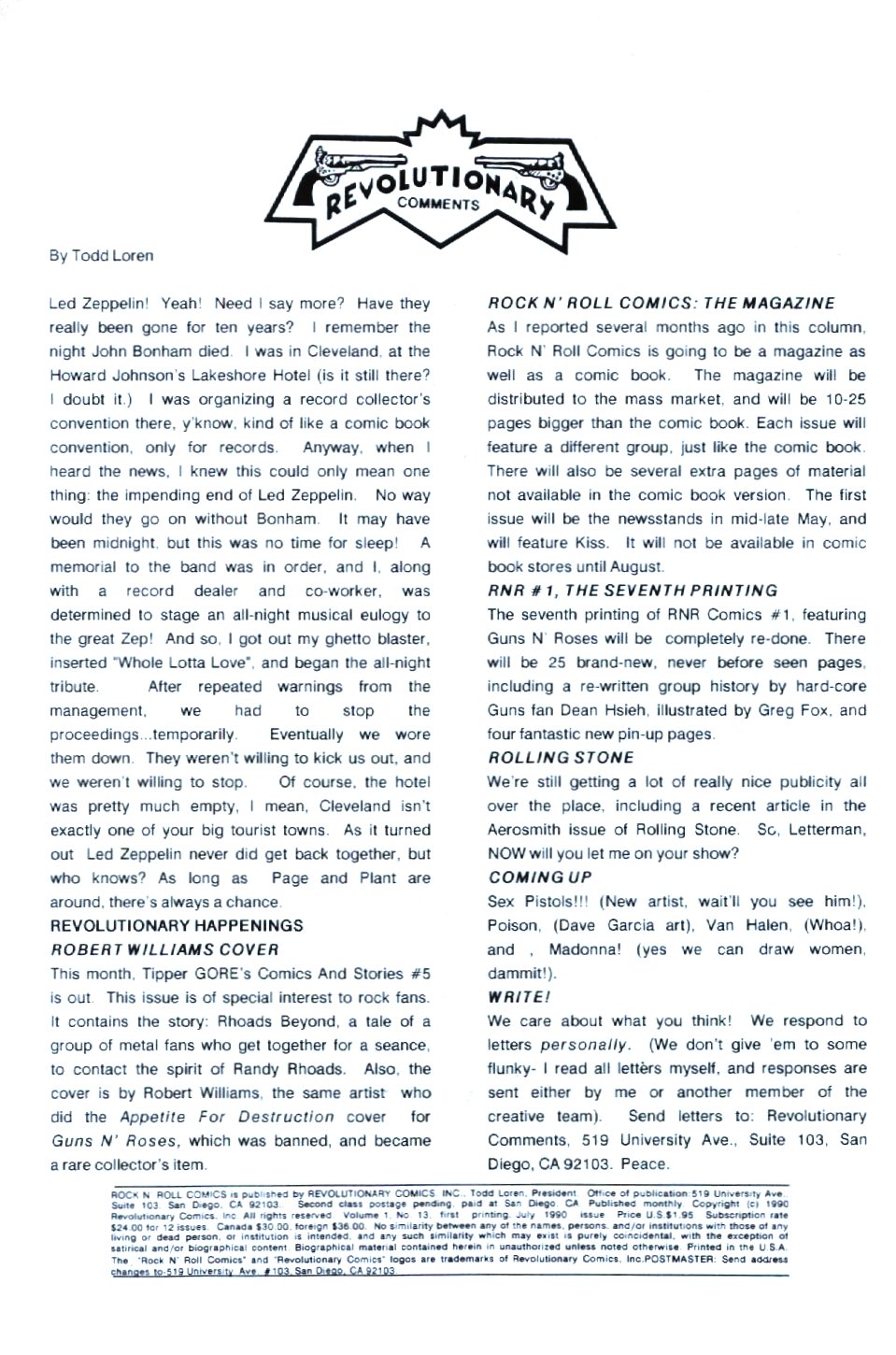 Read online Rock N' Roll Comics comic -  Issue #13 - 2