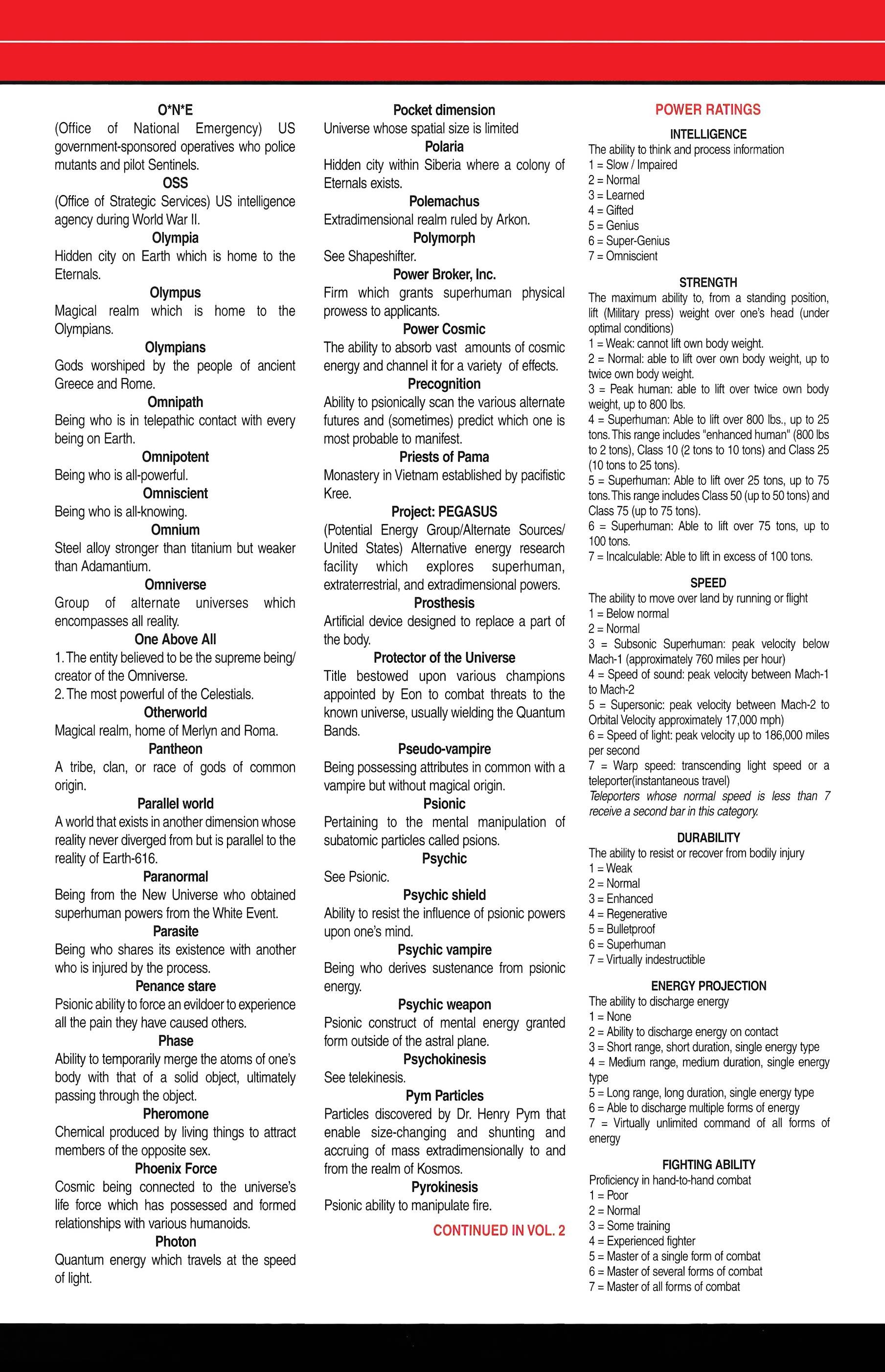 Read online Official Handbook of the Marvel Universe A to Z comic -  Issue # TPB 1 (Part 2) - 140