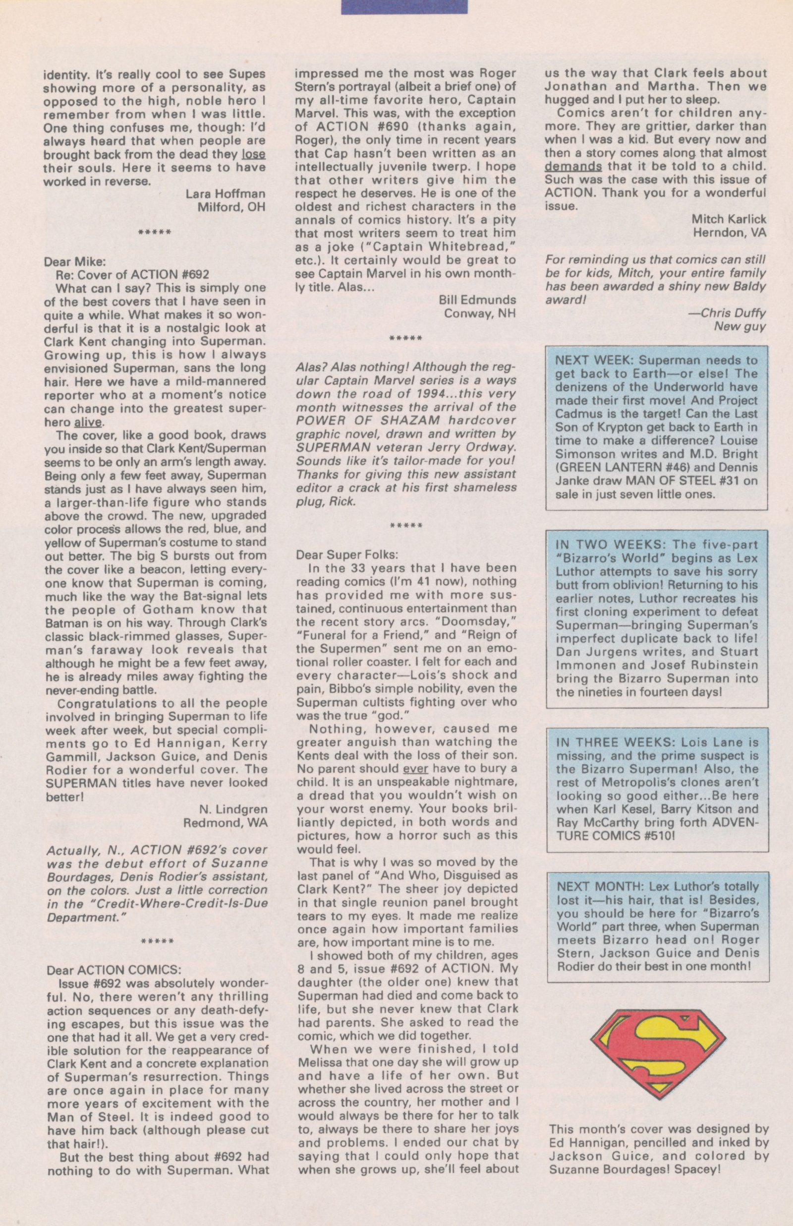 Read online Action Comics (1938) comic -  Issue #696 - 33