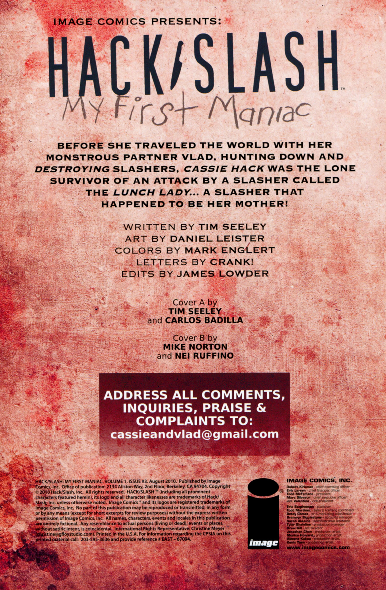 Read online Hack/Slash: My First Maniac comic -  Issue #3 - 2