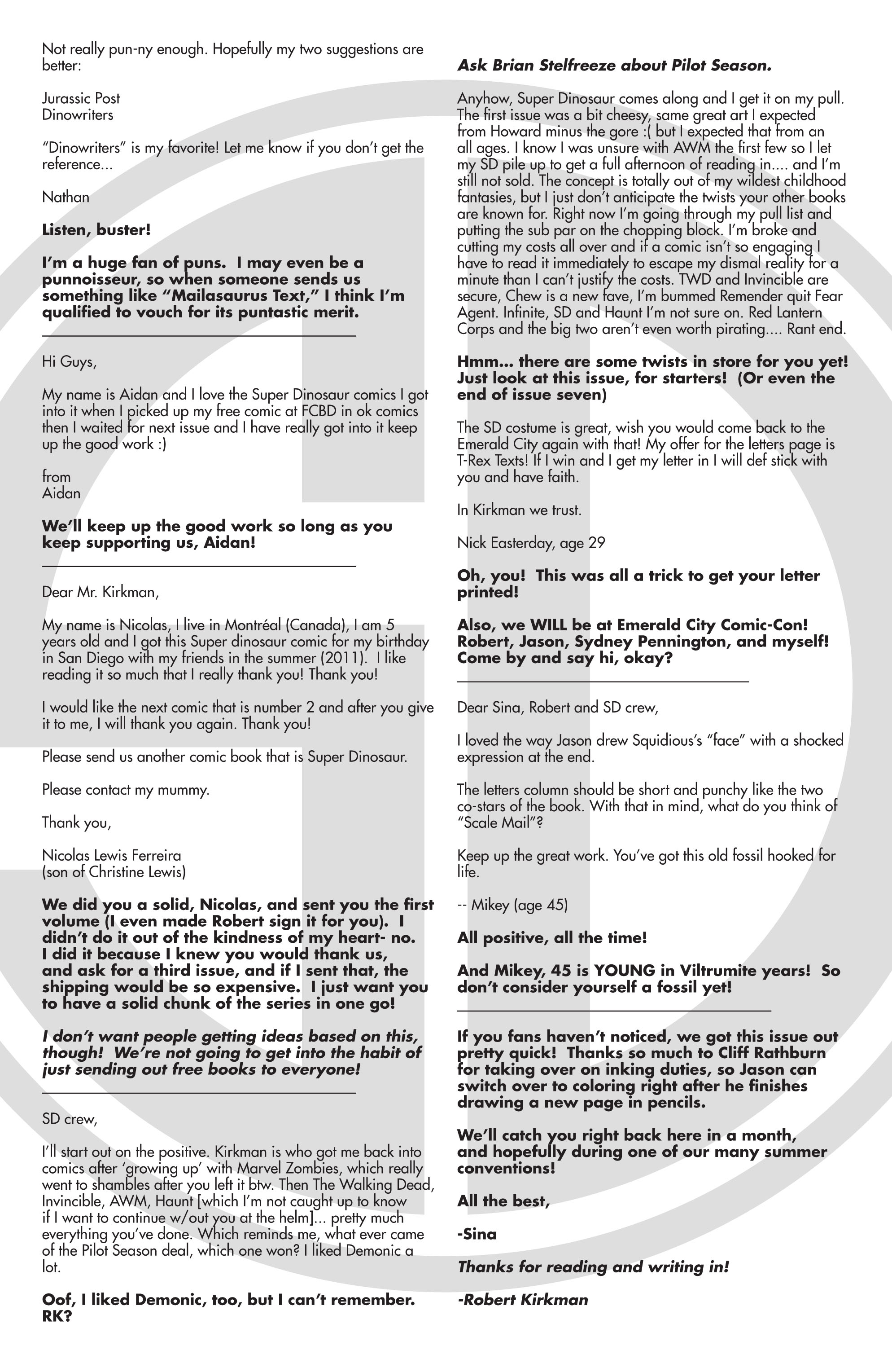 Read online Super Dinosaur (2011) comic -  Issue #9 - 23