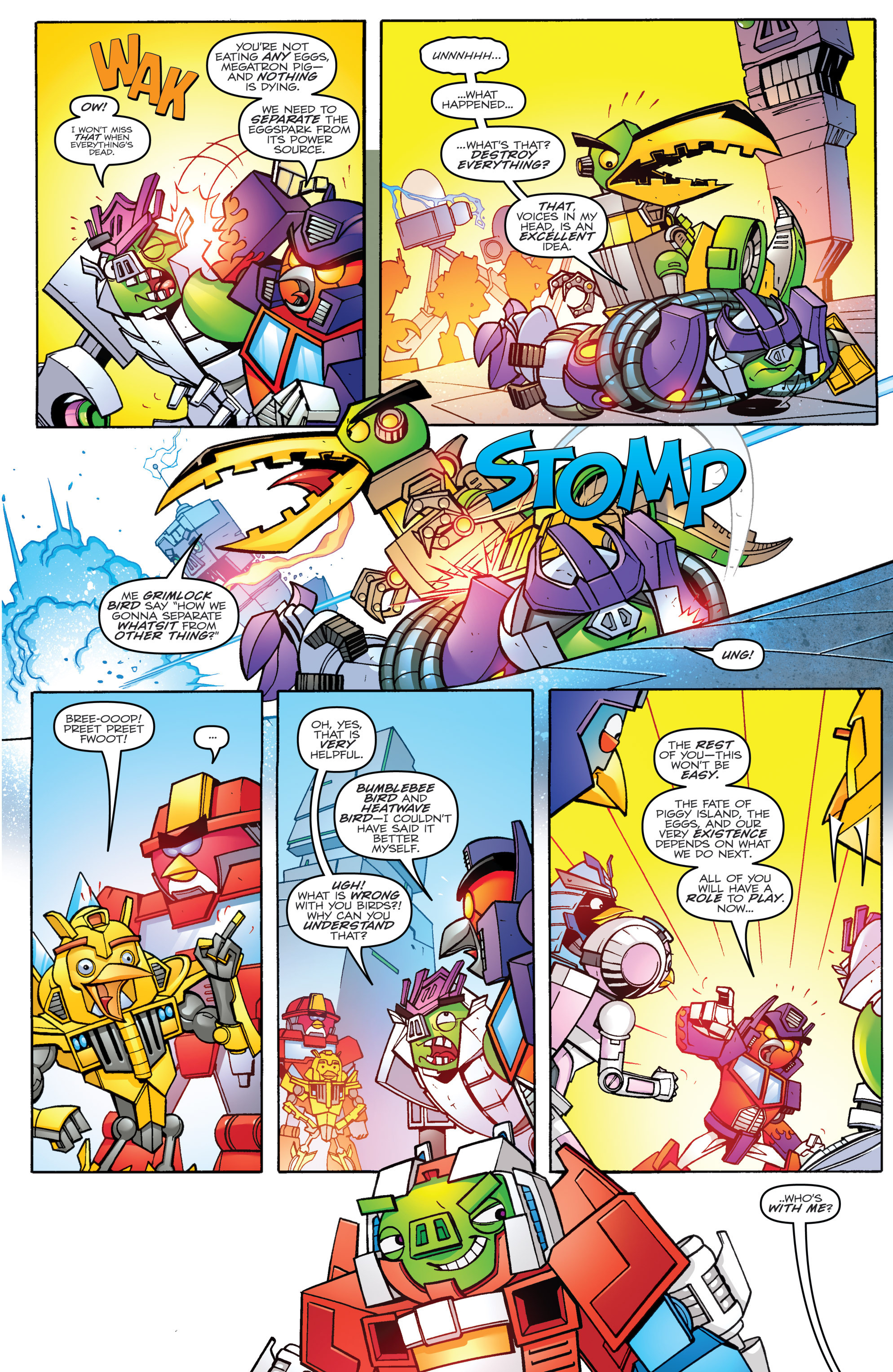 Read online Angry Birds Transformers comic -  Issue #4 - 5