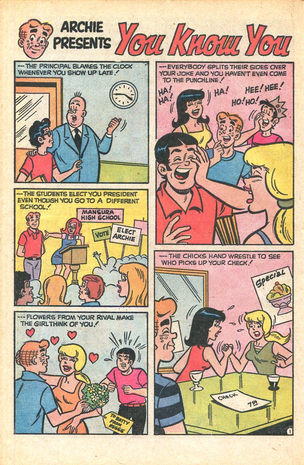 Read online Archie's TV Laugh-Out comic -  Issue #20 - 22