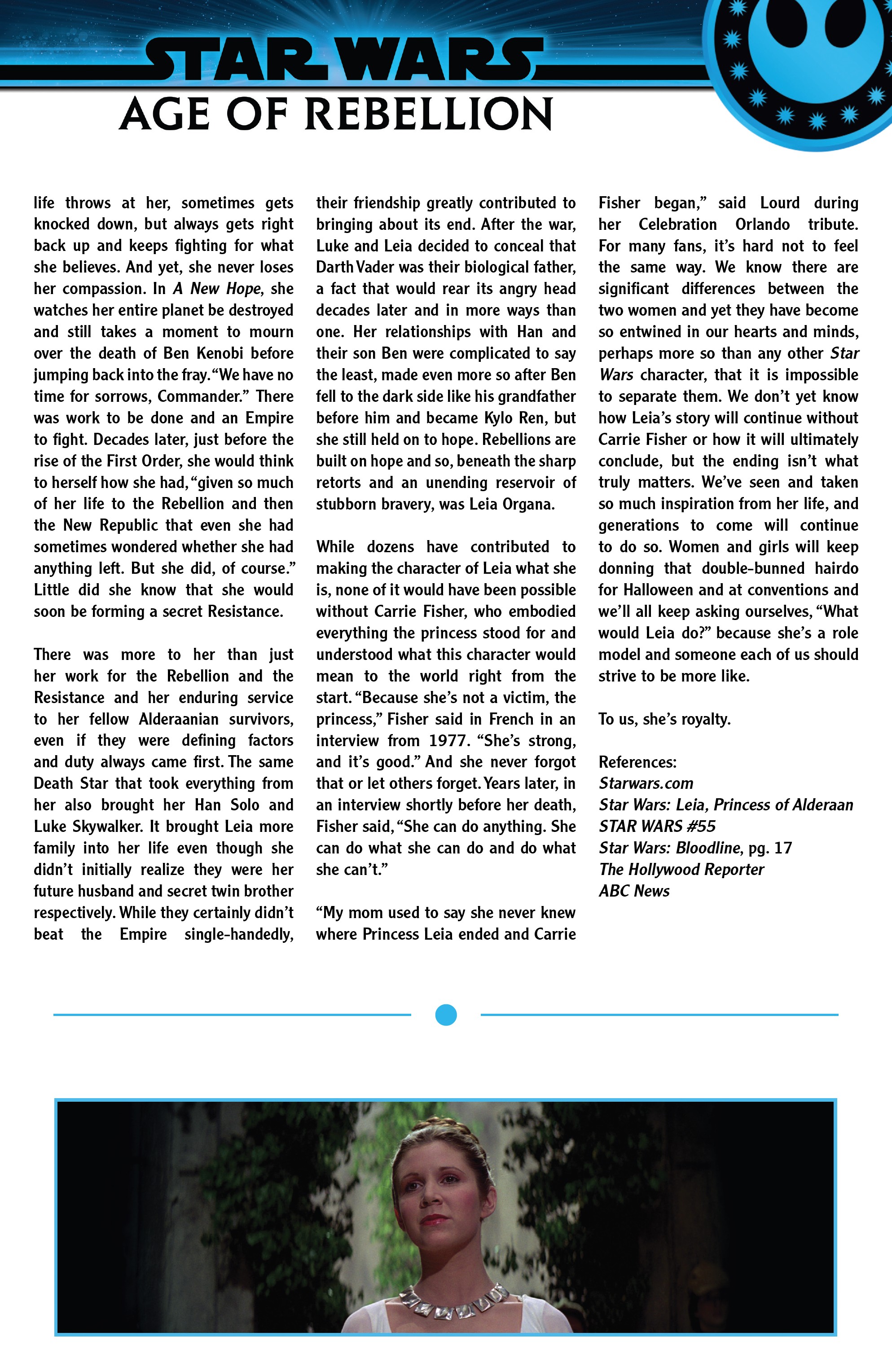 Read online Star Wars: Age Of Rebellion comic -  Issue # Princess Leia - 24